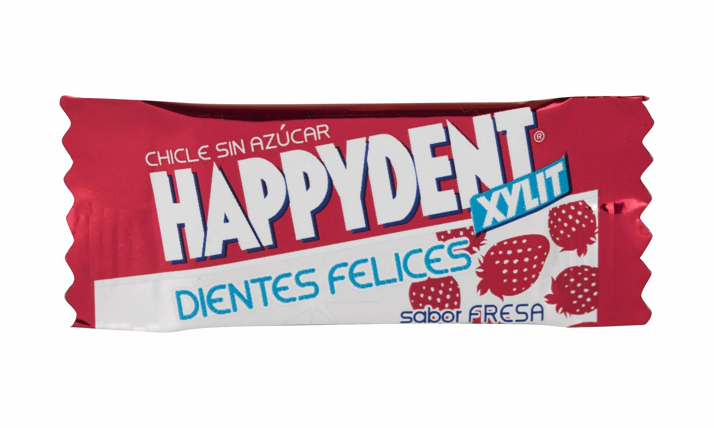 Happydent Chicle sin Azúcar con Xilitol Sabor Fresa 440 g
