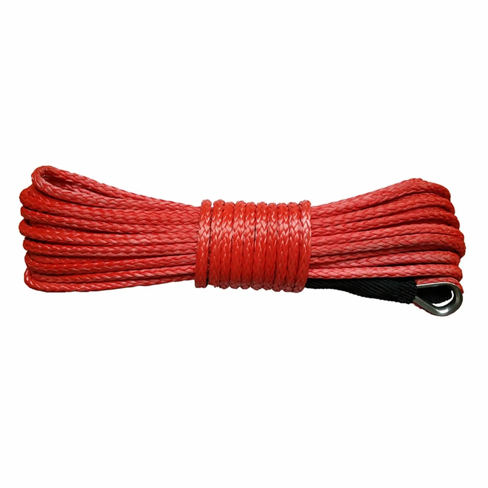 Cuerdas para Remolque, Línea sintética del Torno de la Cuerda del Cable los 8mm*30m Línea sintética de la Cuerda del Torno for los Accesorios 4x4 de ATV(Rot)