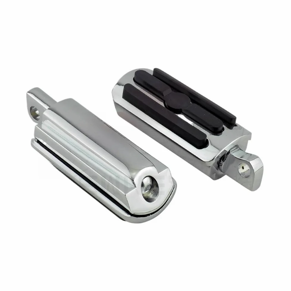Pedales estriberas Motocicleta Reposapiés Universal para Motocicleta, 32mm, 1,25 ", Macho, Reposapiés Pedal Delantero Y Trasero Reposapiés De Goma para Iron XL 883 1200 Dyna