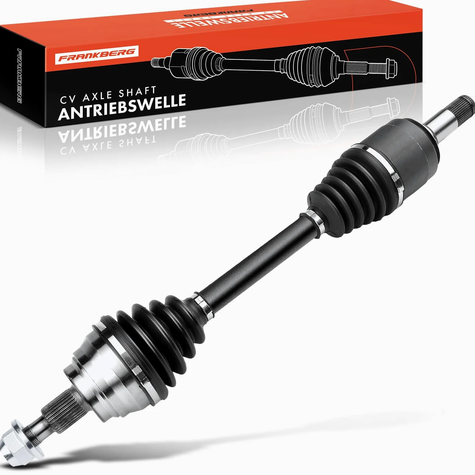 Frankberg Eje de transmisión AT sin anillo ABS 1643300801 | eje delantero, izquierda; Compatible con: Clase M W164, Clase GL X164