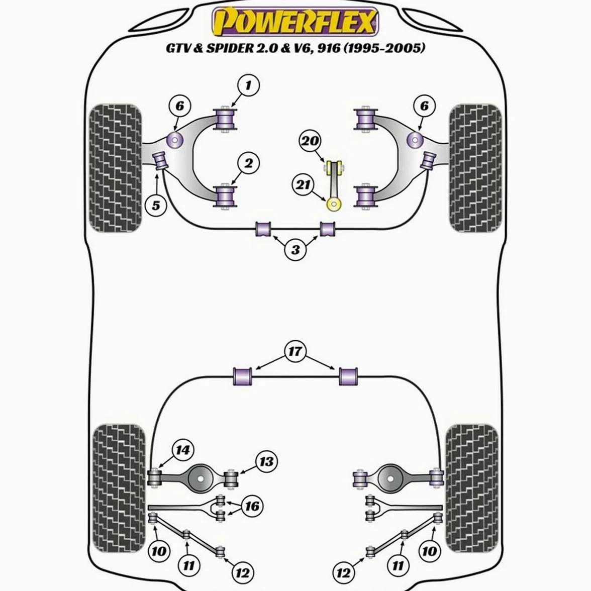 Powerflex PFR1-711 SILENTBLOCK DEL AMORTIGUADOR