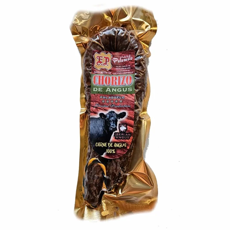 Chorizo de Vaca Raza Angus Curado Auténtico de León Envasado al Vacío