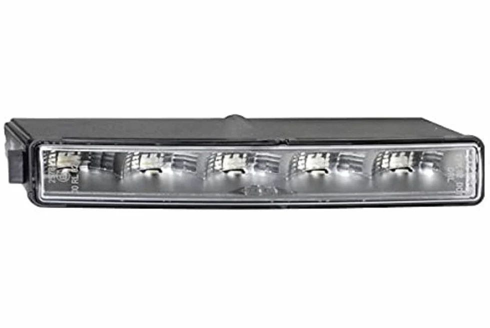 HELLA 2PT 010 043-021 LED-Luz diurna - LEDayLine - 12V - recto - Color de tulipa: transparente - Color LED: blanco - Cable: 500mm - Conector: AMP - derecha - Cant.: 1