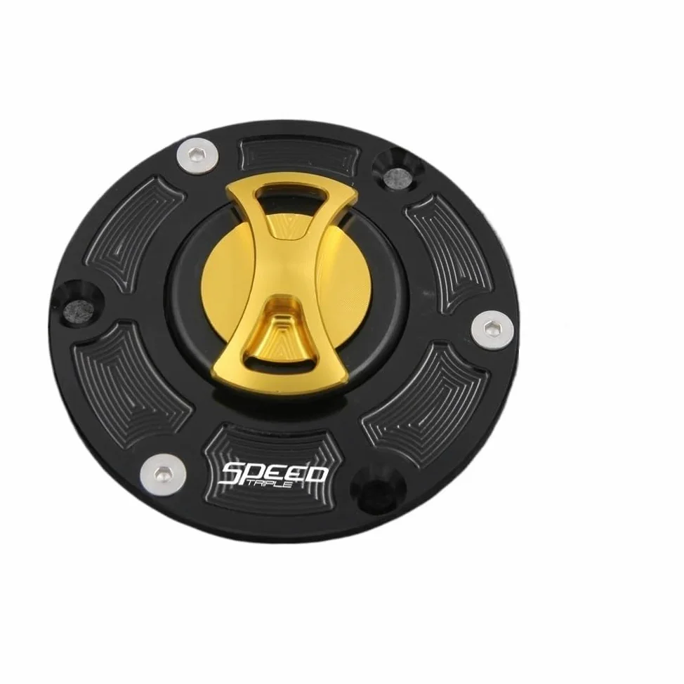 Moto Tapón Depósito Combustible Tapa de Tanque de Combustible de Motocicleta sin Llave CNC para TR&iumph para Speed ​​para Triple 1050 2005-2010