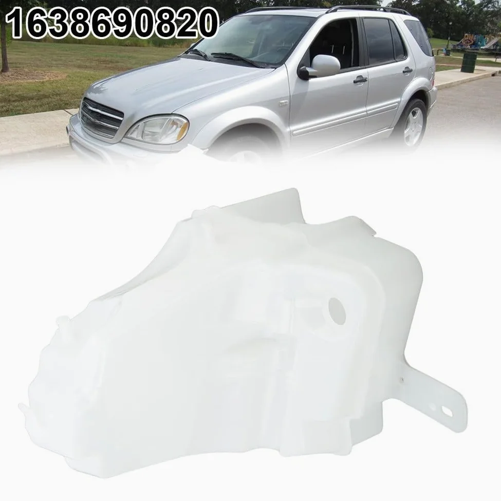 Parabrisas de 7,6 L para depósito de líquido de lavado para ML320 ML350 ML430 ML500 ML55 1998-2005 plástico blanco para tanque