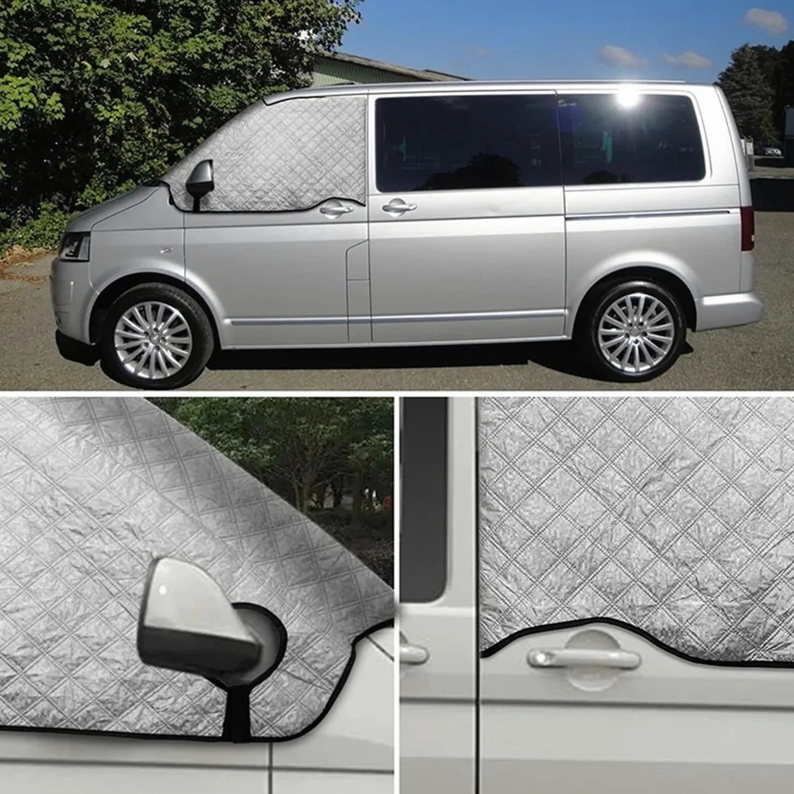 para VW Transporter T5 Cubierta De Parabrisas Coche Protección UV Nieve para Toldo Parasol Parabrisas para Coche