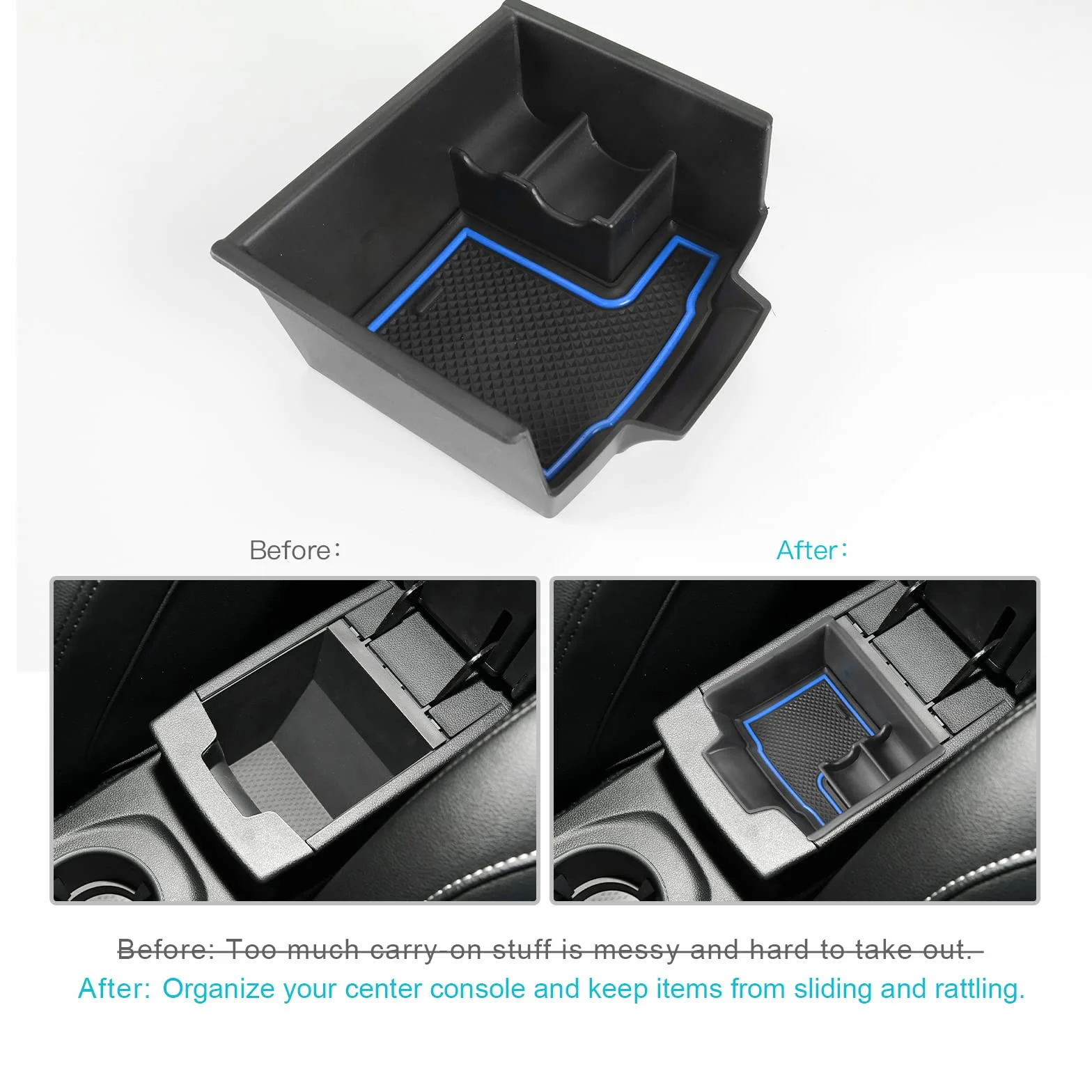 CDEFG Compatible con Renault Symbioz 2025 2026, consola central, guantera, reposabrazos, caja de almacenamiento multifuncional, organizador de consola para el centro de coche, bandeja Symbioz E-Tech