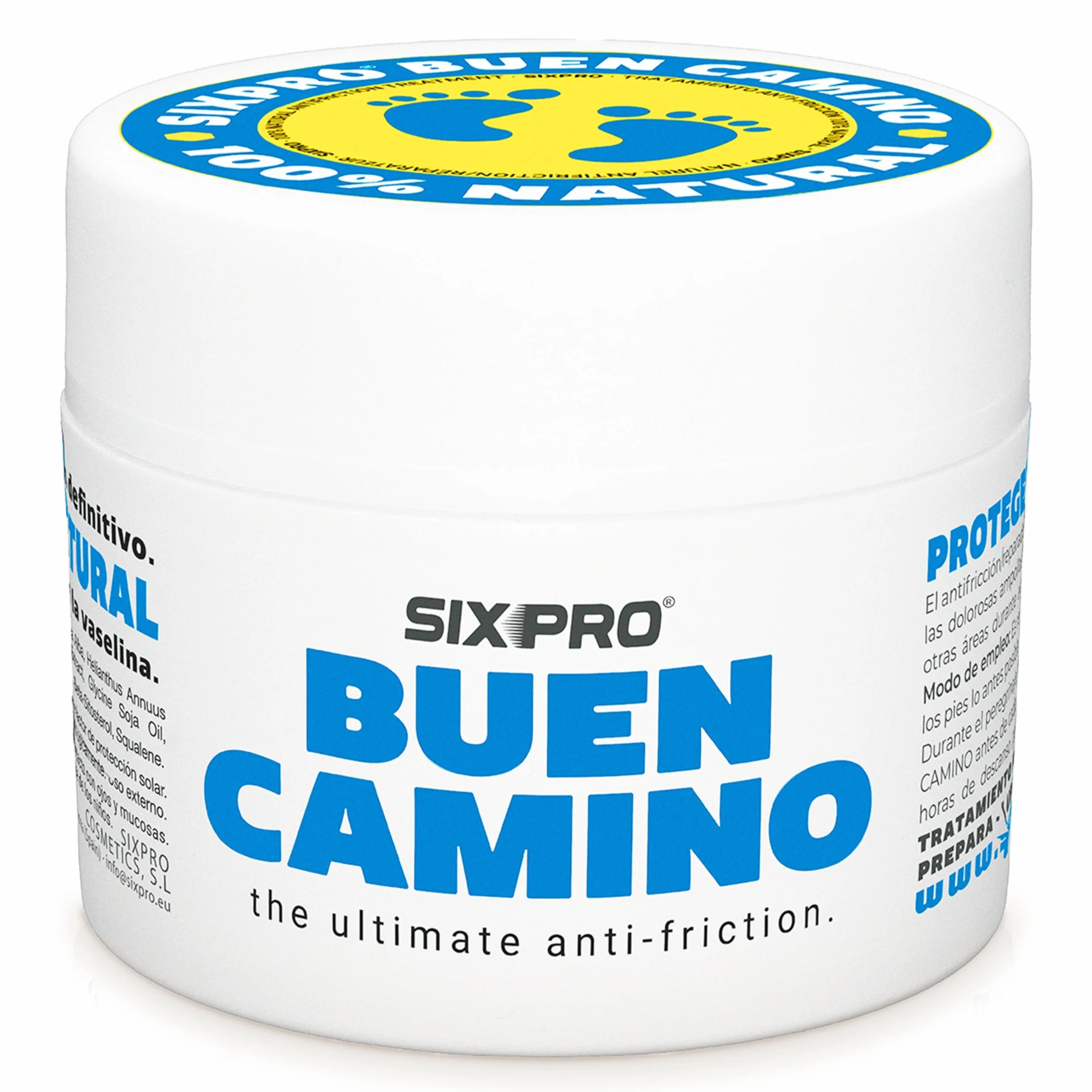 BUEN CAMINO 50ml Crema Antifricción Natural para Peregrinos Previene Ampollas y Rozaduras en Pies
