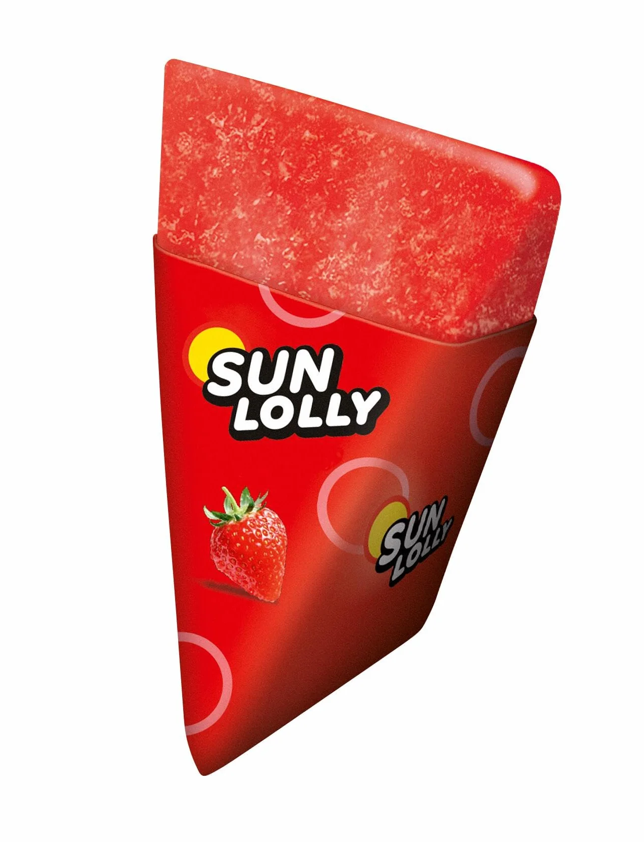 Sun Lolly Helados de agua Fresa 8 piezas 480 ml Sin lactosa Sin gluten