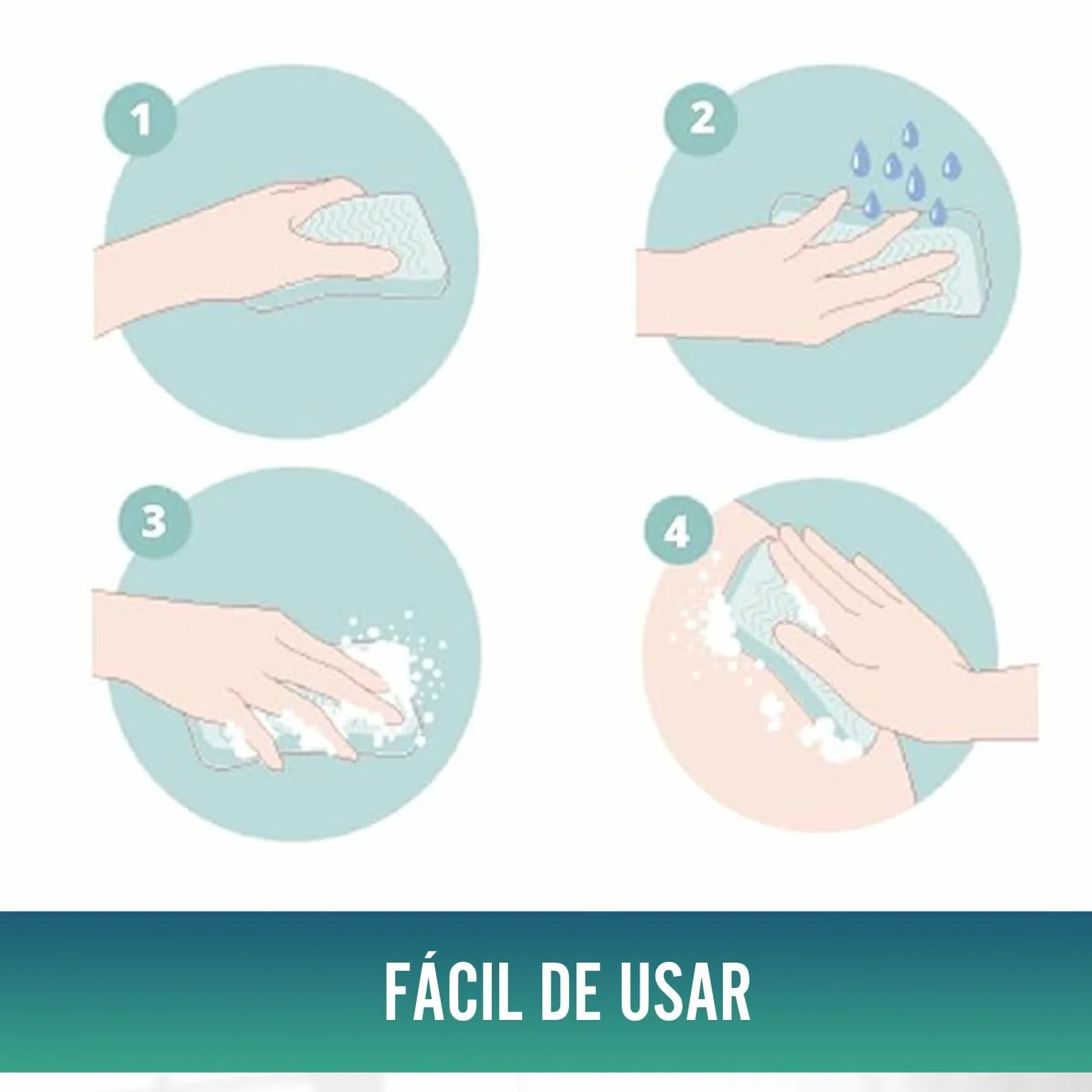 OrtoPrime 240 Esponjas Jabonosas Desechables Hipoalergénicas Suaves - Toallitas Jabonosas para Bebes Niños y Adultos