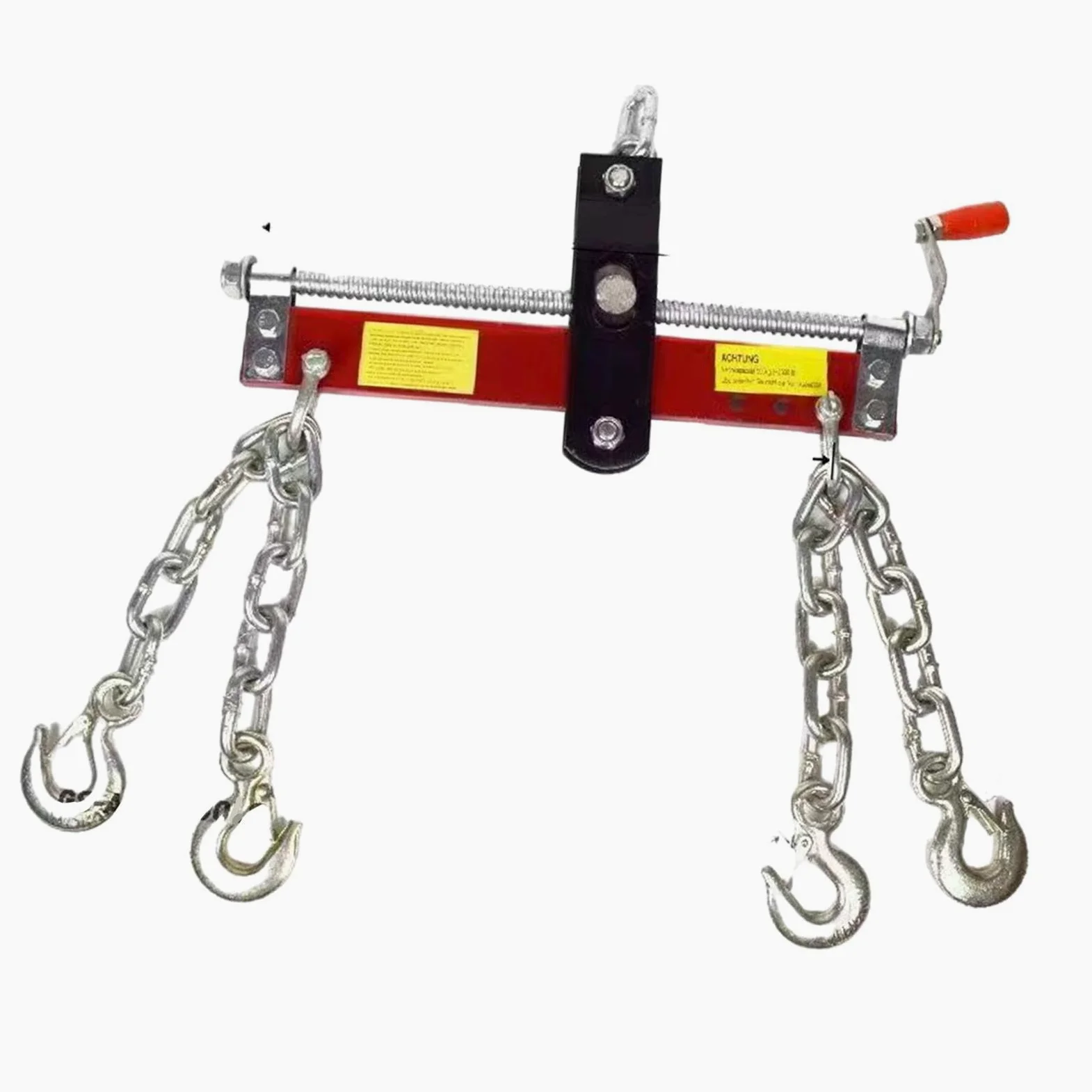 Elevador de Motores, Grúa de Taller, Accesorio para Garaje, Elevador de Tijera con Mango Ajustable