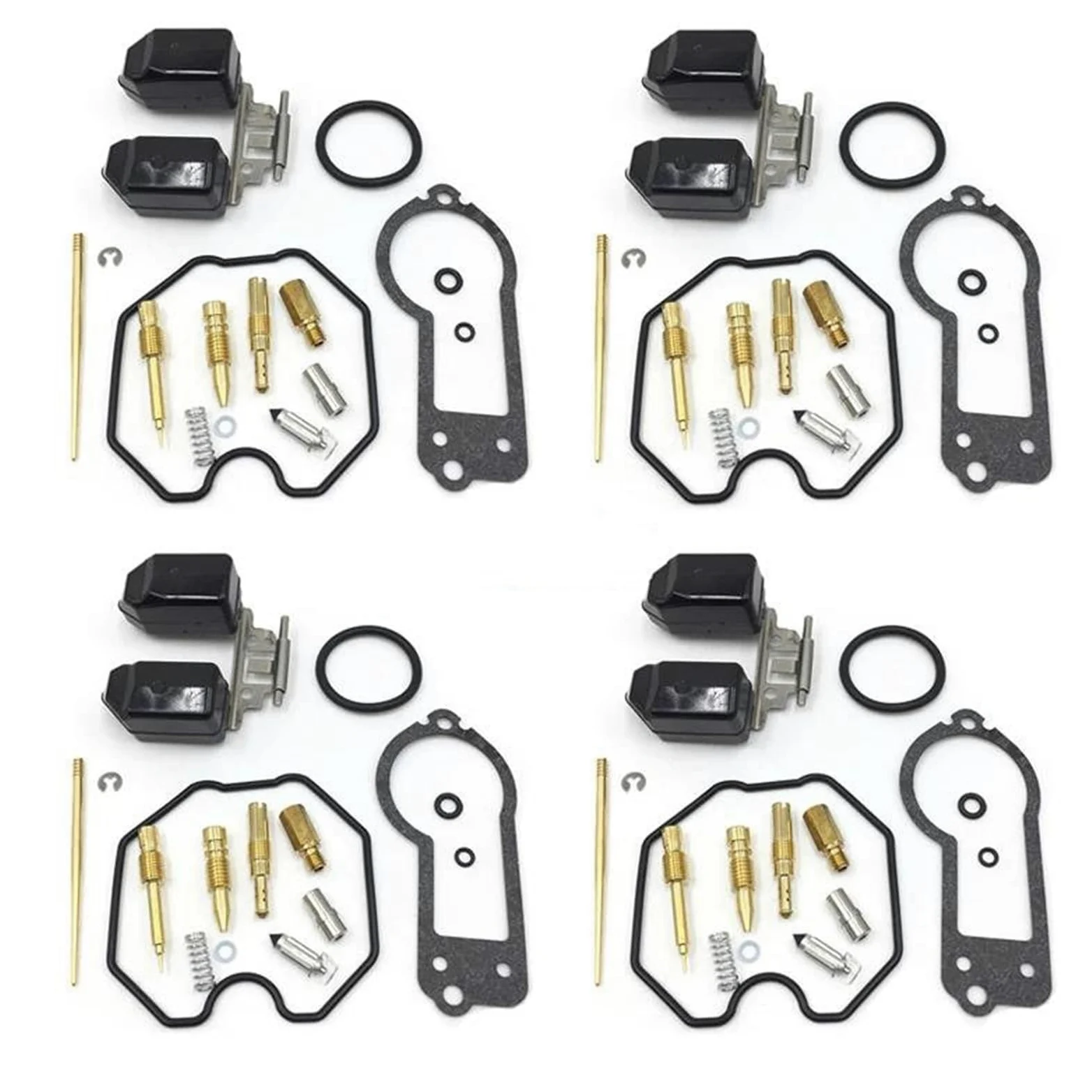 Kit De Reparación Carburador Motocicleta para XR250R XR 250R 1996-2004 Reconstrucción Y Reacondicionamiento del con Junta Flotador Herramientas De Riparazione Carburador(4 Juegos)