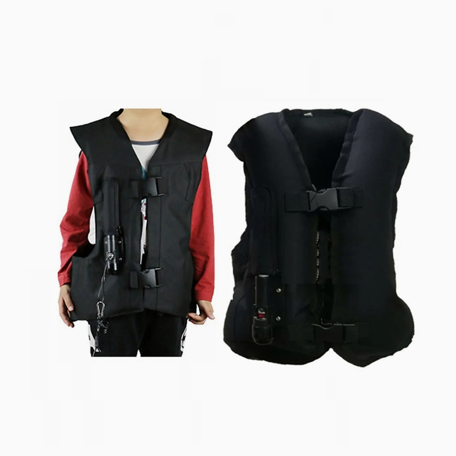 Chaleco Airbag Ecuestre for Niños Chaqueta De Bolsa De Aire for Montar En Motocicleta Hebilla De Tamaño Ajustable Abrigo Concurso Equitación