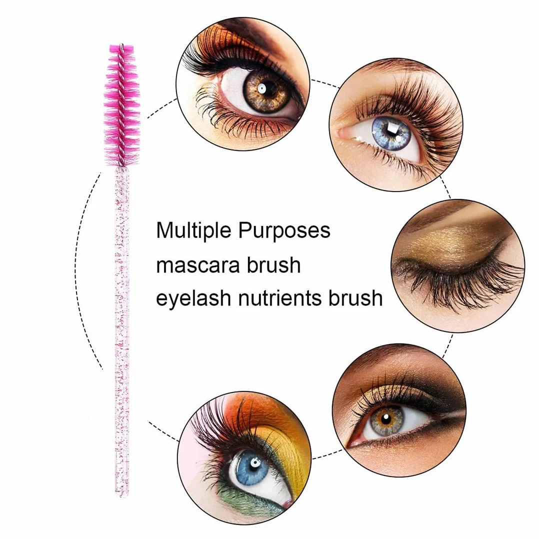 Set de 50 Cepillos Desechables para Pestañas y Labios para Maquillaje