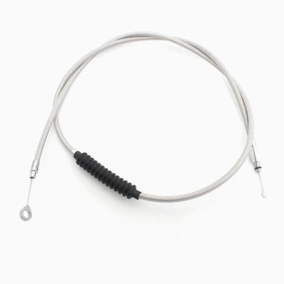 Cable de embrague trenzado para motocicleta, Control manual acero Wolfram para Softail, Para Road King, Para personalizado, 140-180CM