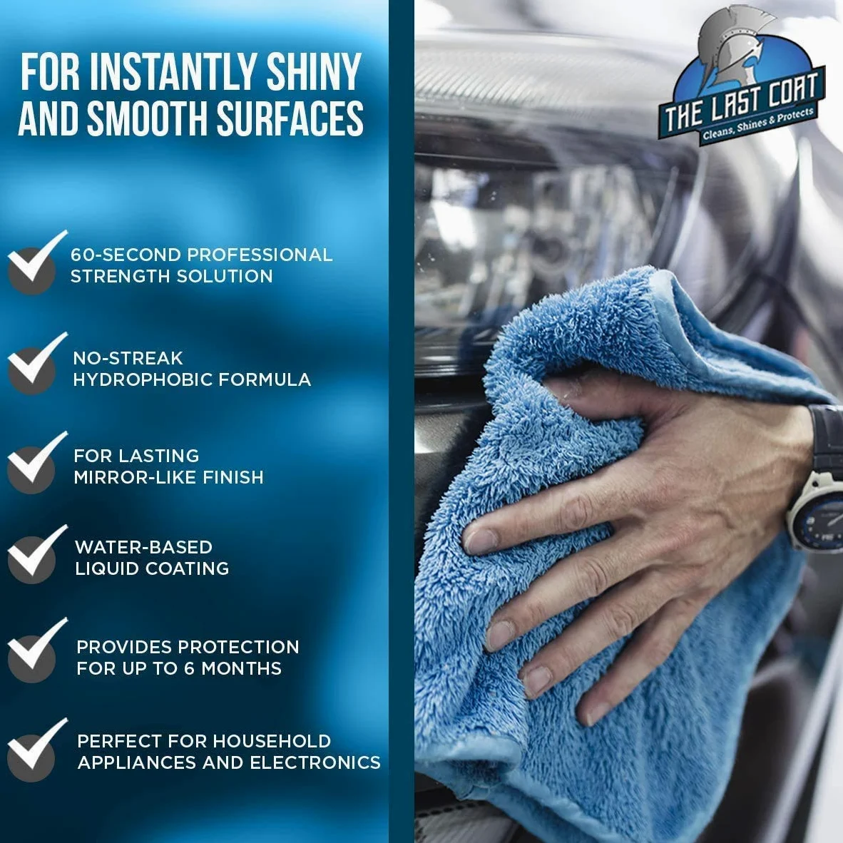 The Last Coat – Revestimiento líquido a base de agua, acabado suave y brillante – Cidado de pintura y reparación para coche o cualquier superficie