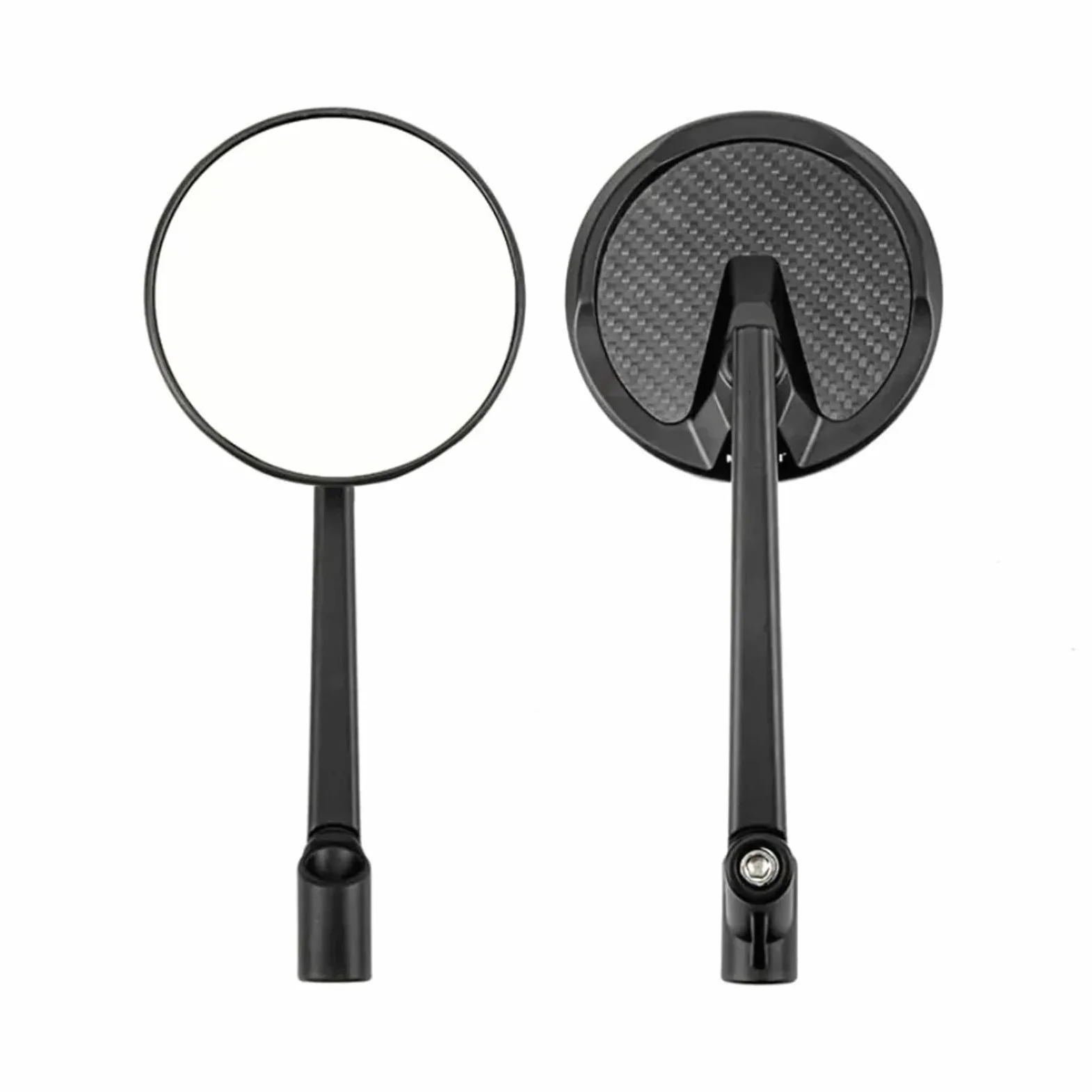 Retrovisor manillar scooter Espejo Redondo Para Patinete, Accesorios Reflectores Retrovisores De Fibra Carbono, Retroadaptación Universal Para Motocicleta