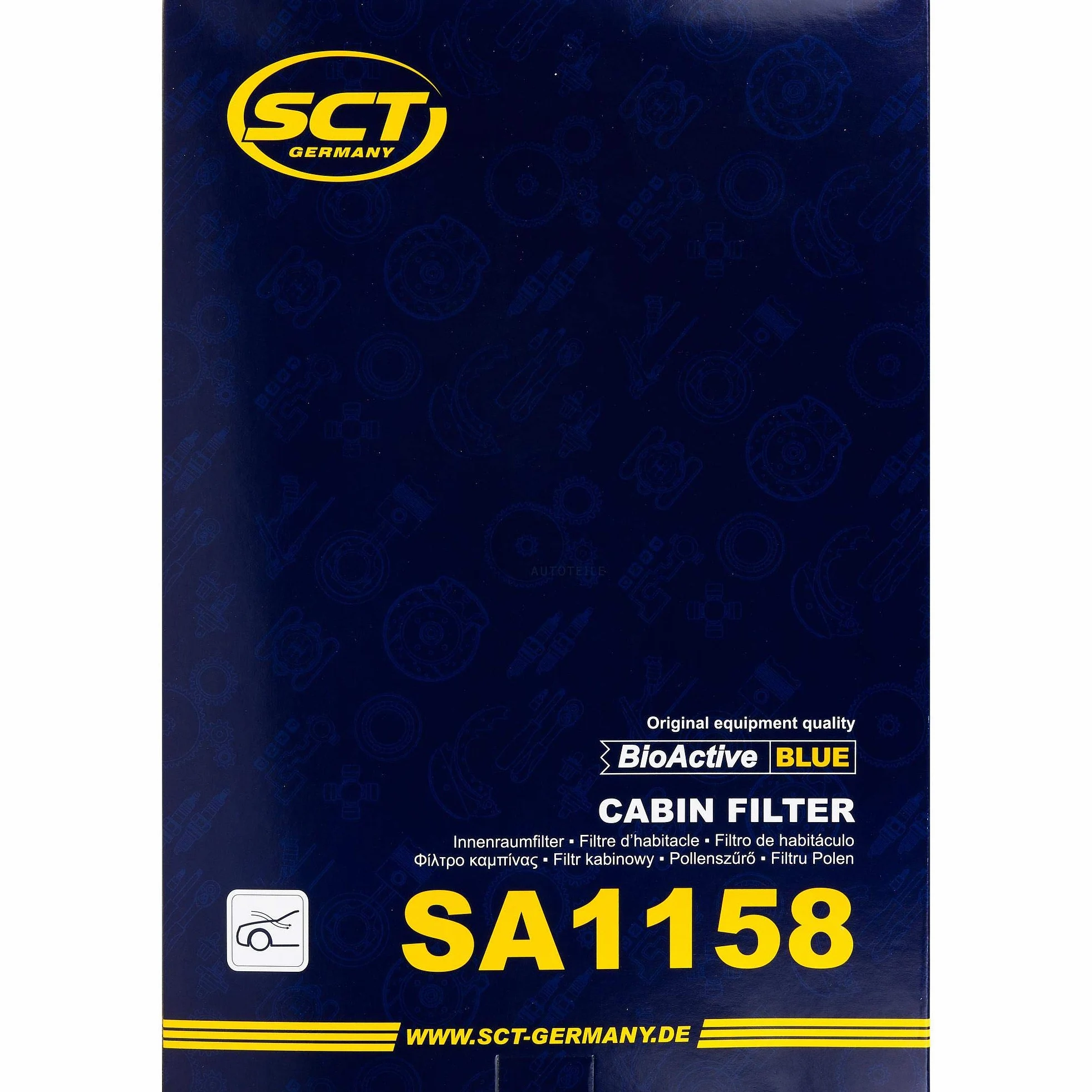 Set 85580235 SA 1158 20 filtros originales SCT para habitáculo, filtro de polen