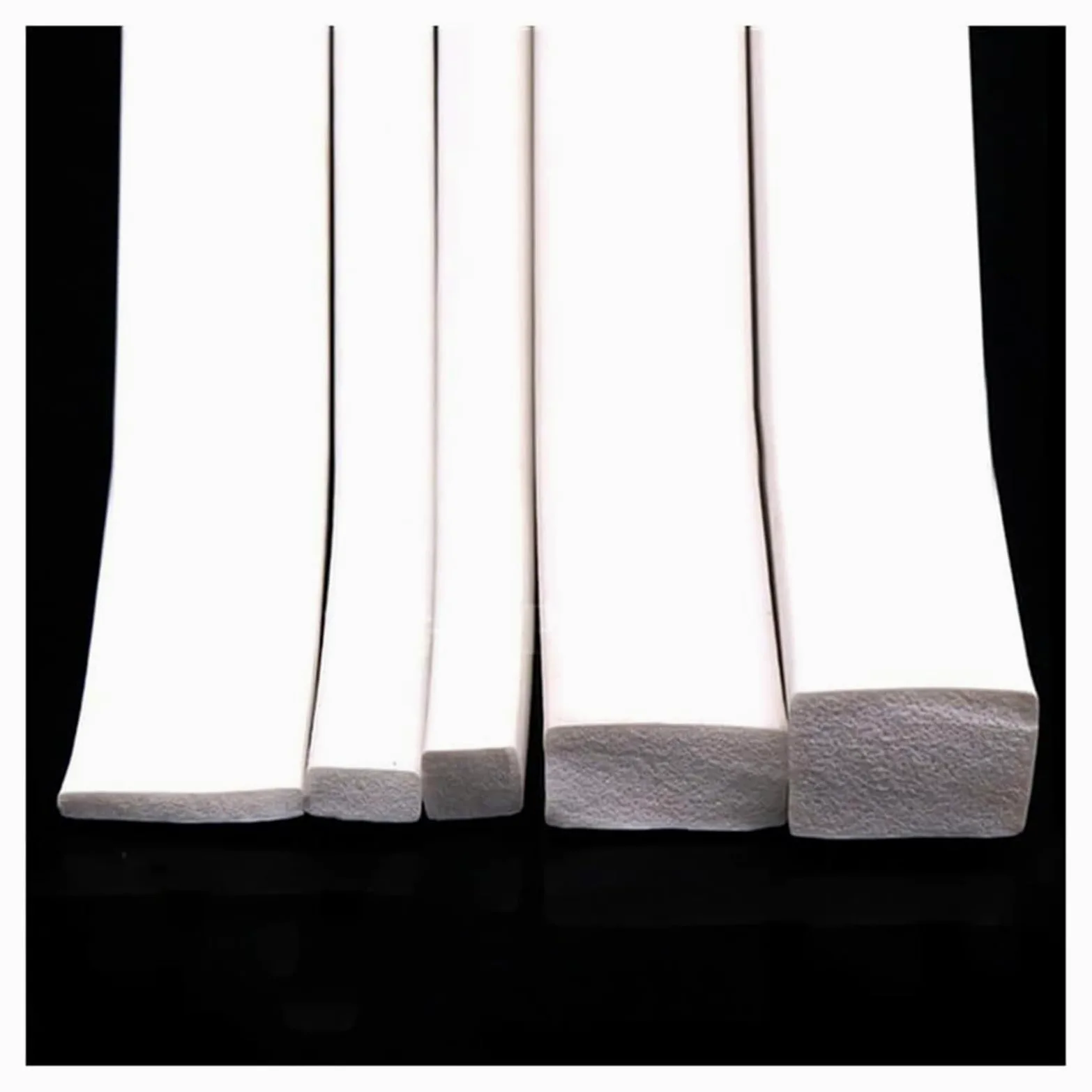 Banda de esponja de caucho de silicona, 1 tira cuadrada de esponja 1/2/3/5 metros, junta gomaespuma silicona blanca for puertas y ventanas, 5x5 mm a 20x30(15 X 30mm,2 Meter)