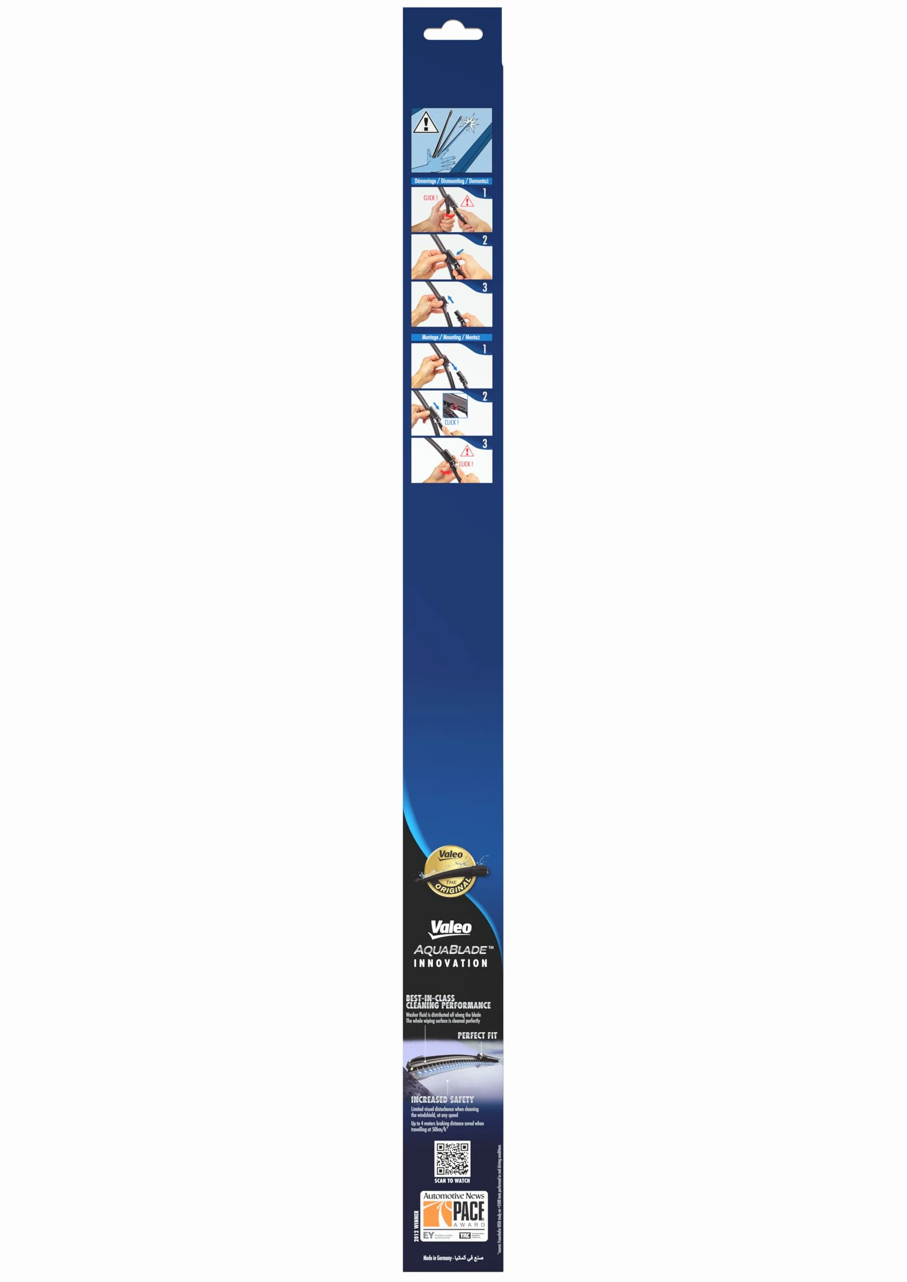 Valeo Silencio 2x AquaBlade Limpiaparabrisas VA316 - Delanteras