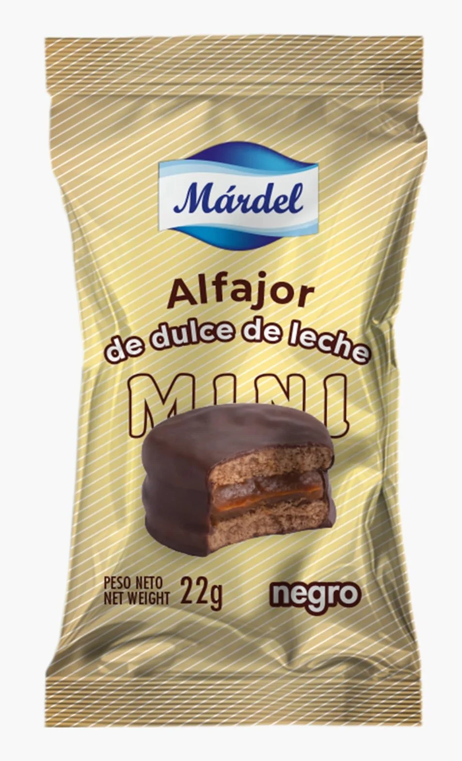 Alfajores Mardel Caja 36 Mini Alfajores Dulce de Leche 22 g Chocolate Negro Universabor Delicias Argentinas