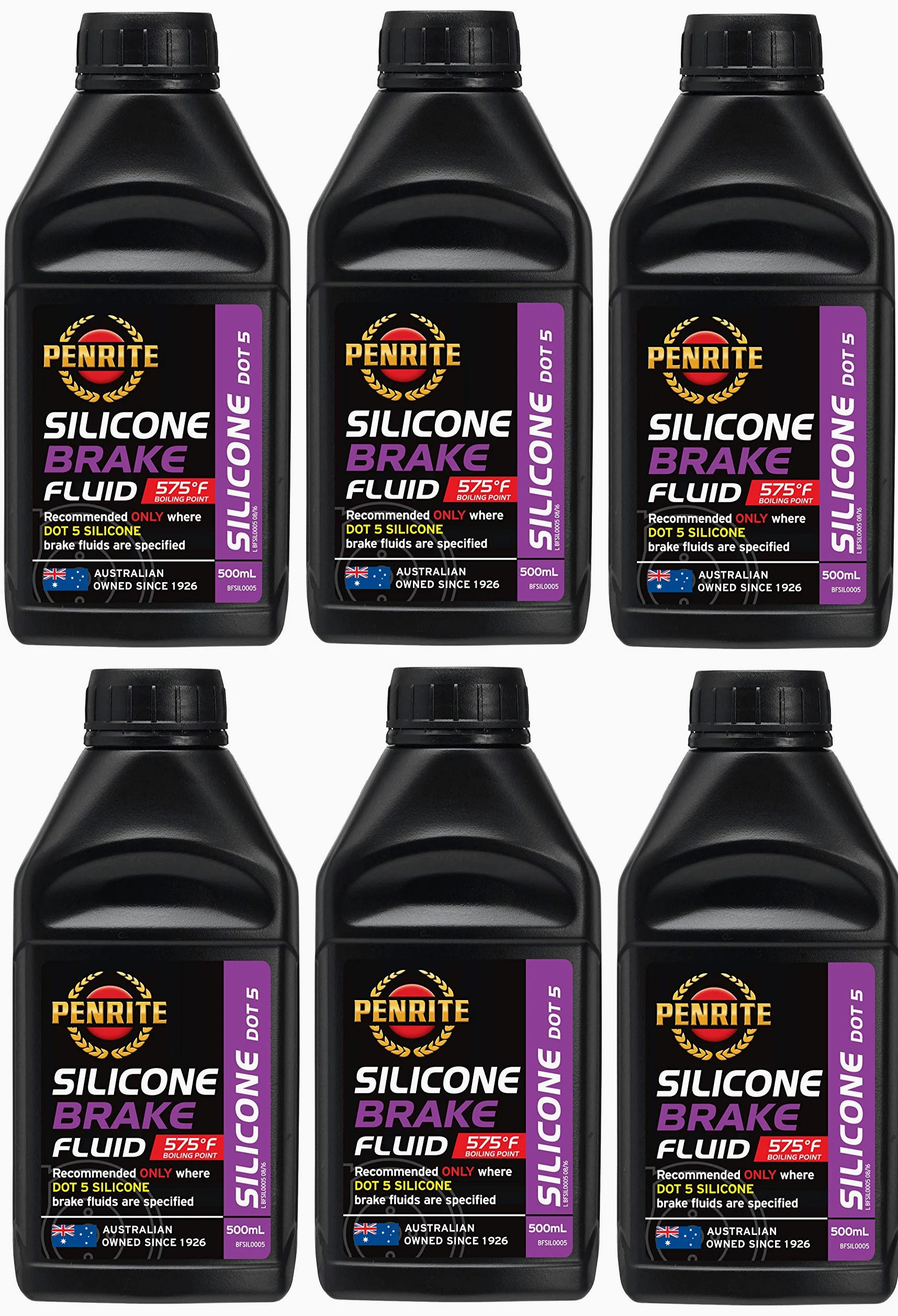 Penrite Aceite de silicona líquido de frenos DOT 5, punto de ebullición seco 302 grados, 3 litros