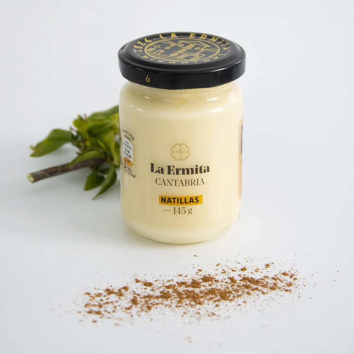 LA ERMITA Natillas Postre Lácteo Cremoso con Yema de Huevo Canela y Limón Sin Gluten 145 g Pack 6