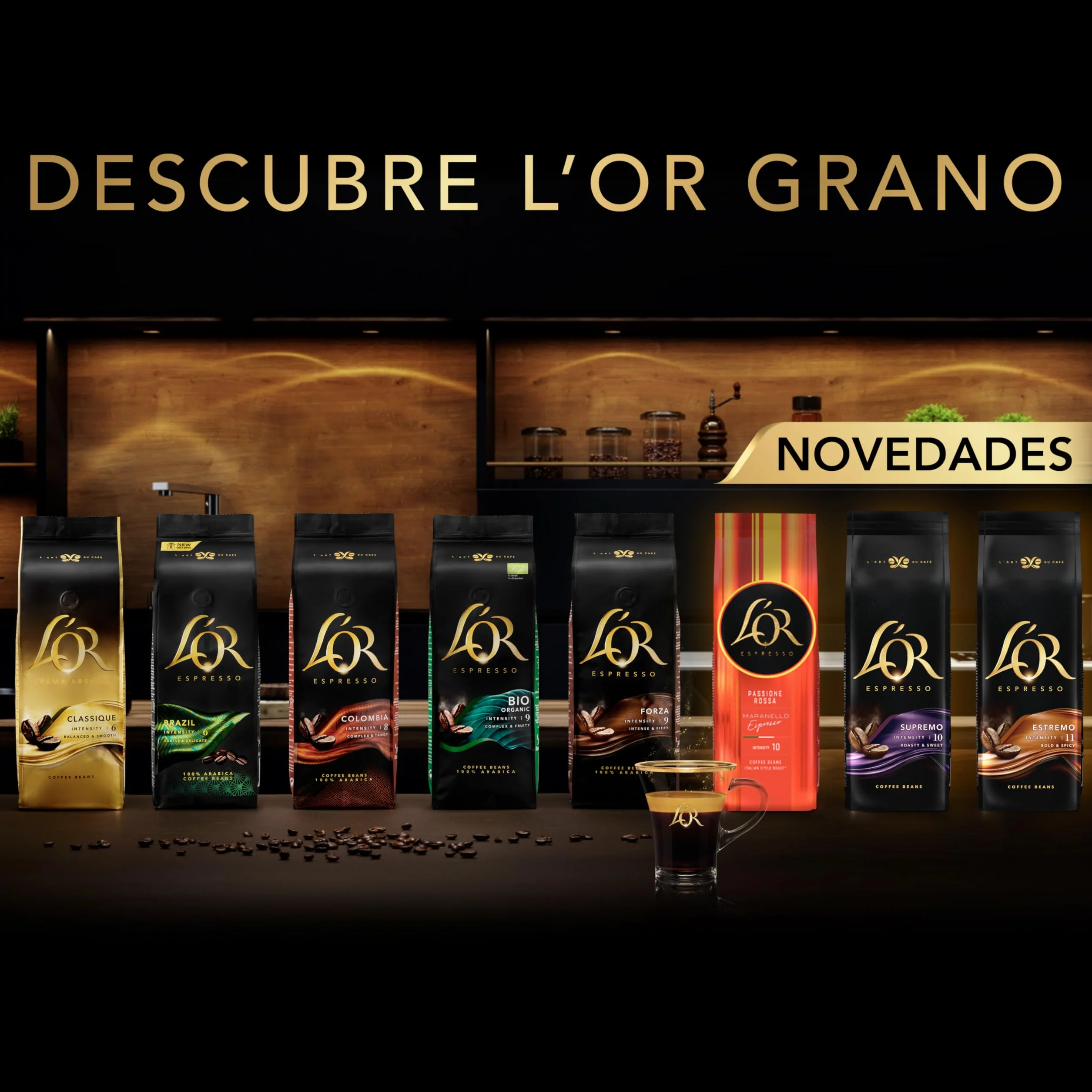 L'OR Espresso Café Grano Estremo Intensidad 11 4x500 gr