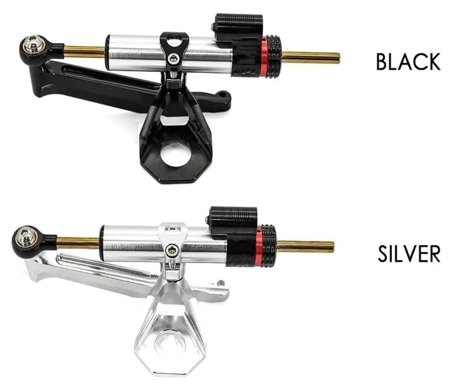 para CBR600RR CBR 600 RR CBR 600RR 2005 2006 Amortiguador De Dirección De Motocicleta Estabilizador Lineal Control Inverso + Soporte Amortiguador De Dirección(Black Bracket)