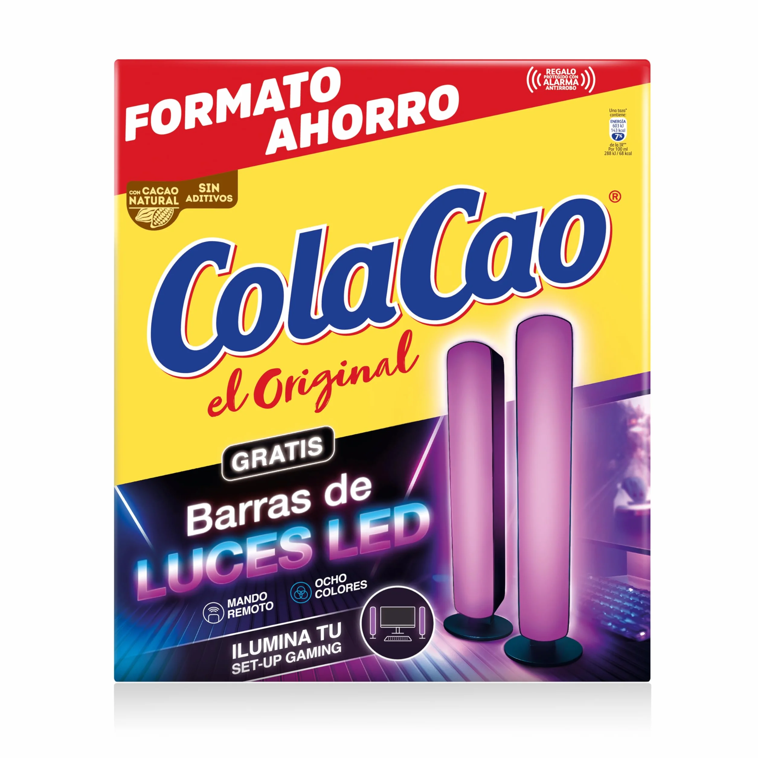 ColaCao Original Cacao Soluble Natural sin Aditivos 2,8 kg