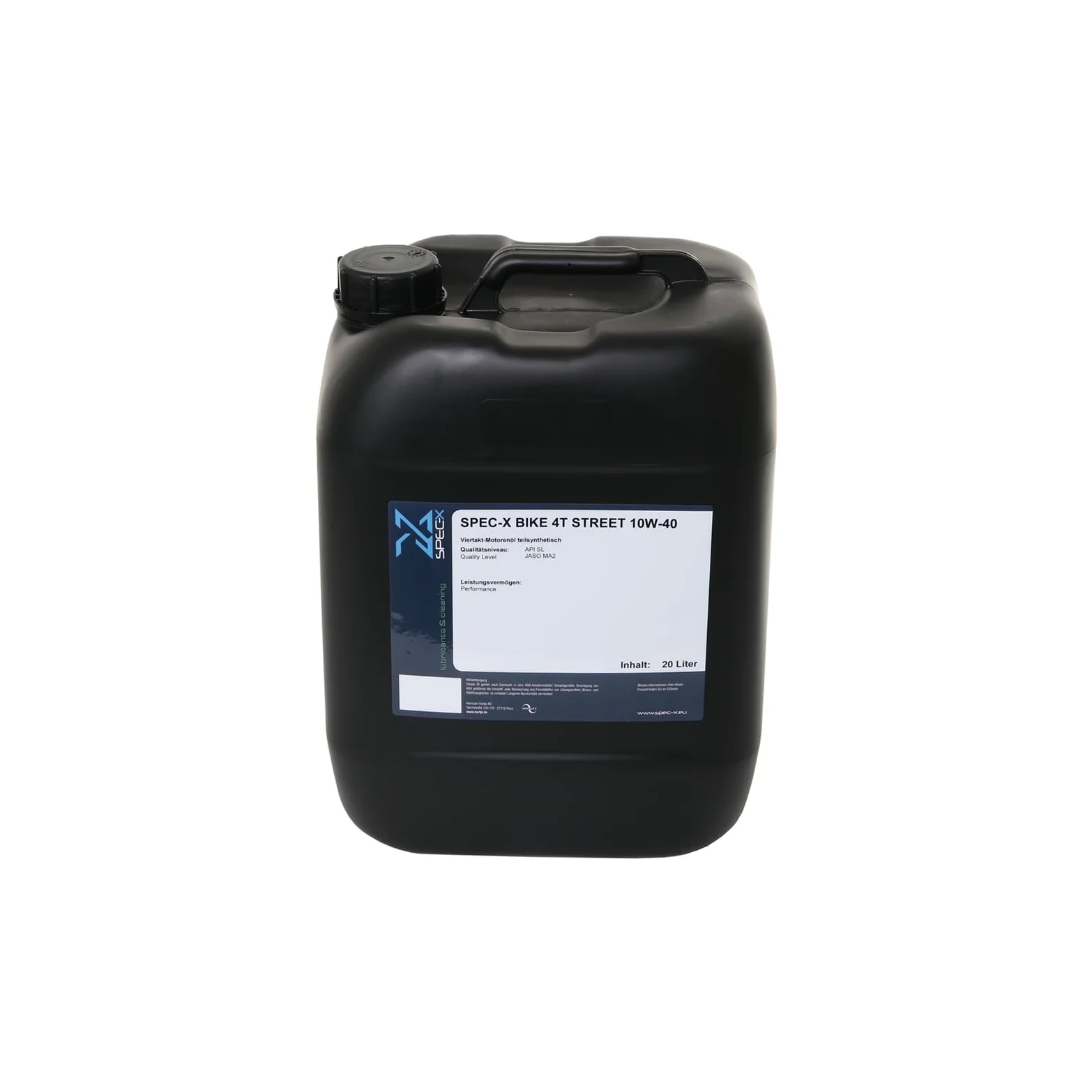 Aceite para motor 4T 10W-40 STRE 20L SPEC-X BIKE