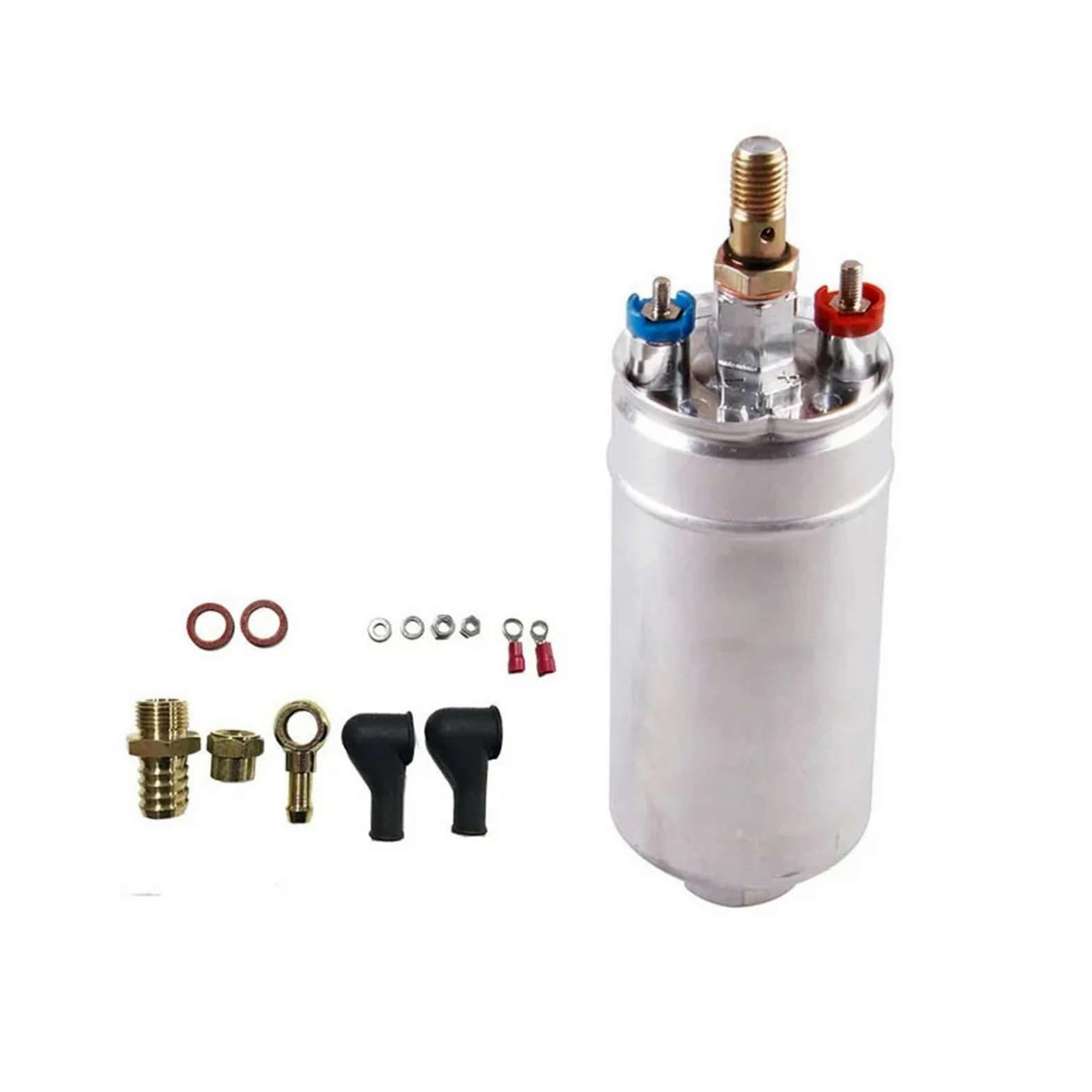 Bomba Combustible Eléctrica Bomba De Combustible En Línea Externa Universal Para Coches 044 0580254044 Poulor 300lph 12V Aspiración Natural