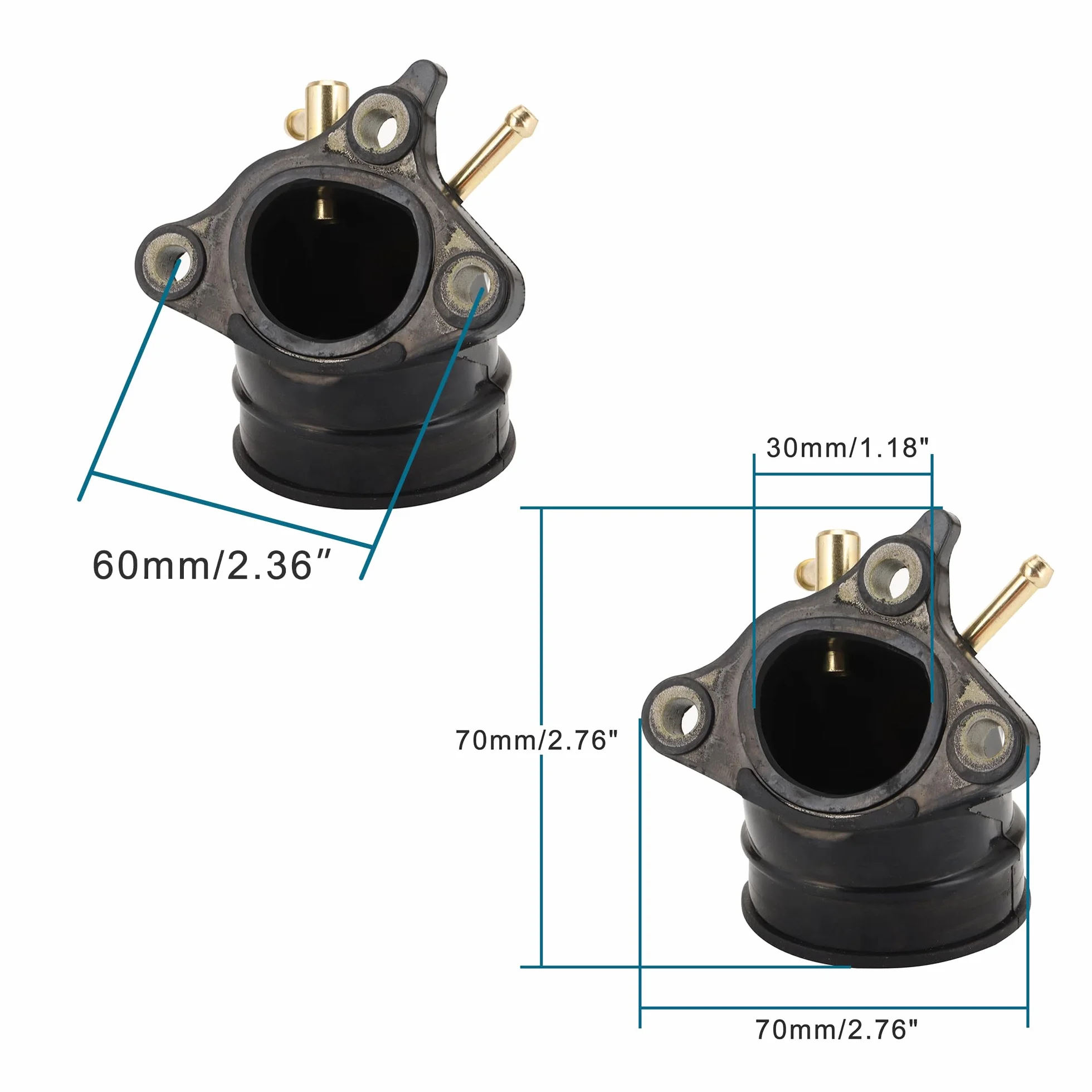 GOOFIT Tubo De Admisión Reemplazar para Vespa GT GTL GTS GTV 125cc-200cc Piaggio Beverly X8 X9 XE