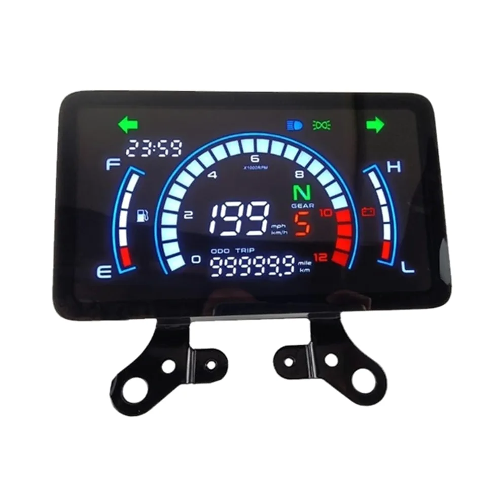 Velocímetro Digital para 150 motocicletas | Panel de instrumentos digital con pantalla clara y lecturas precisas de velocidad y distancia para 150 motocicletas