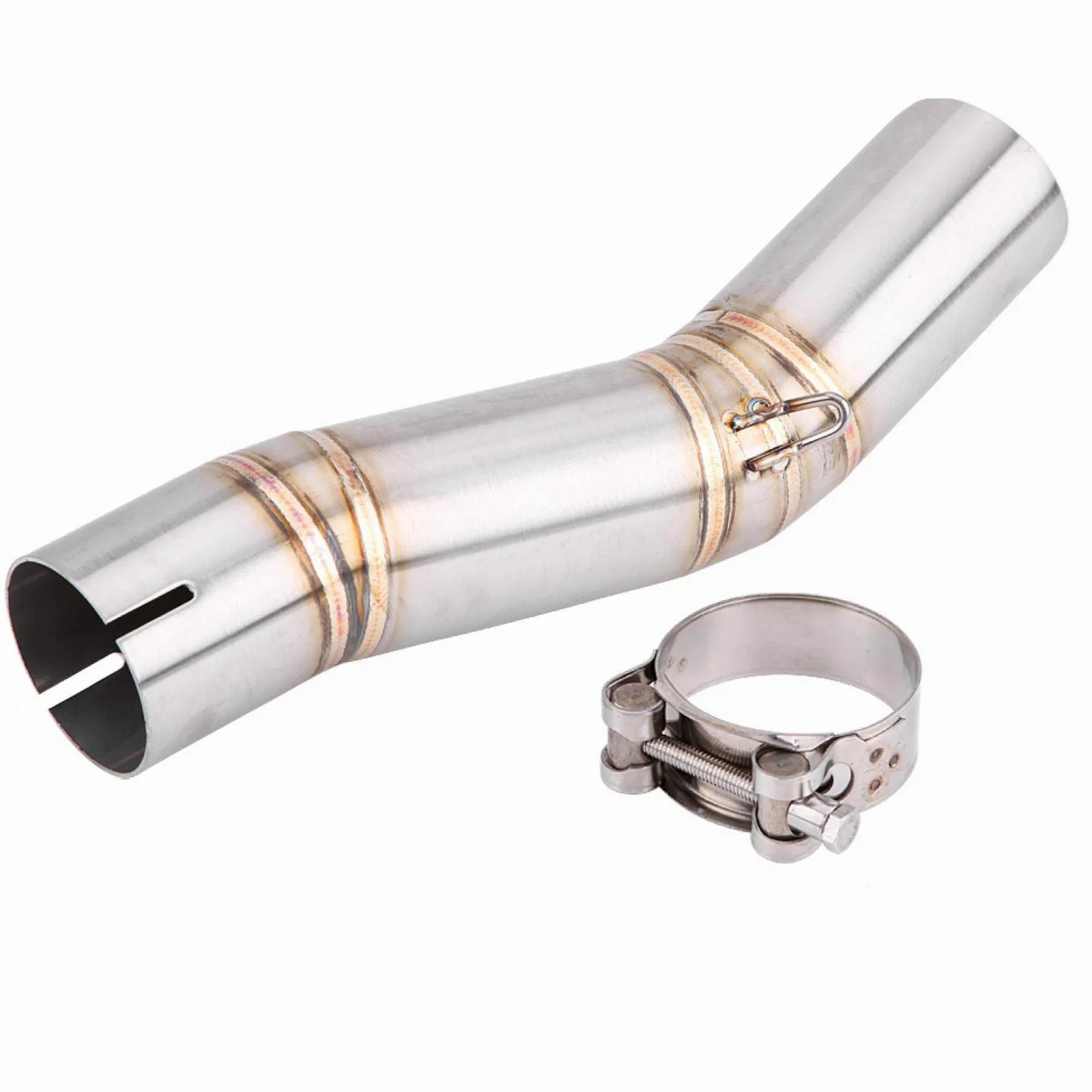 Tubo medio de escape de 51 mm Sistema de escape completo de la motocicleta Conexión de tubo medio de ventilación Conectar para GSX- R600/GSX-R750(K7)