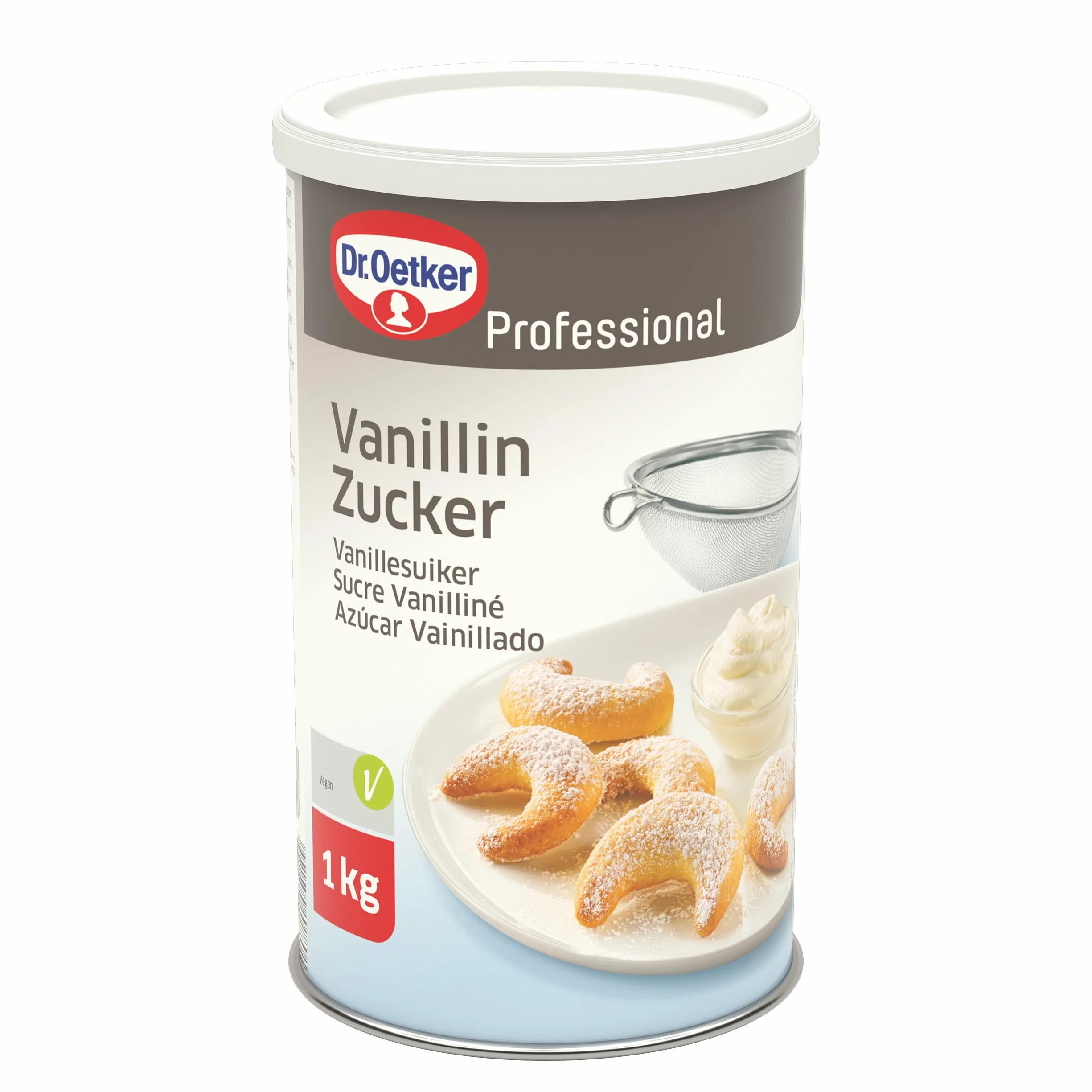DR. OETKER Azúcar Vainillado 1 kg, Vainilla para Repostería y Decoración