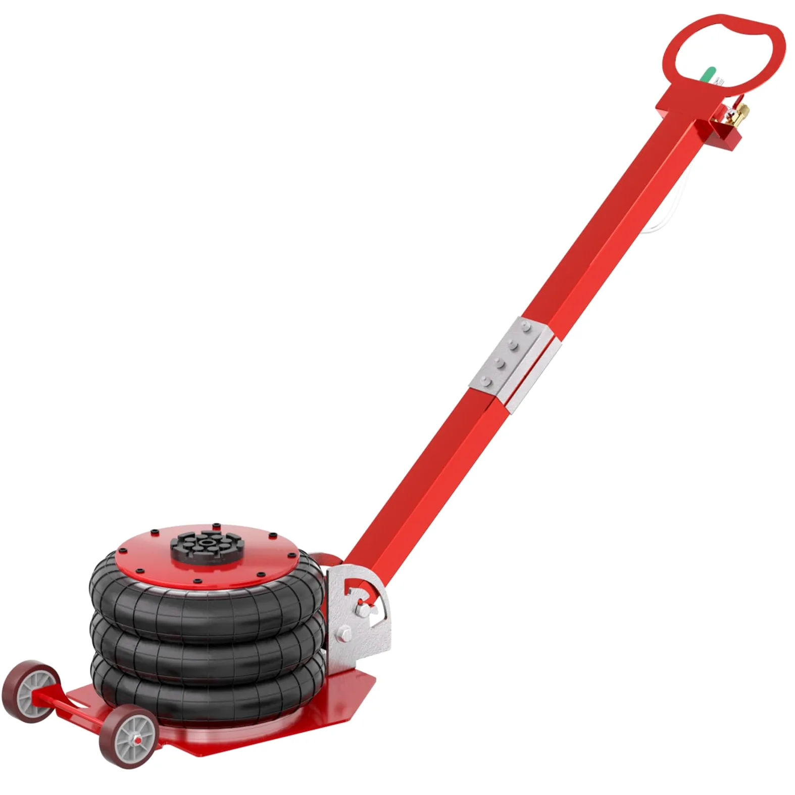 Froadp Gato Neumático de Aire Gato de Aire 3T 6600 libras con Mango Ajustable Caballete Cojín de Aire Gatos de Reparación de Automóviles y Gatos de Suelo para Coches y Todoterrenos (Rojo)