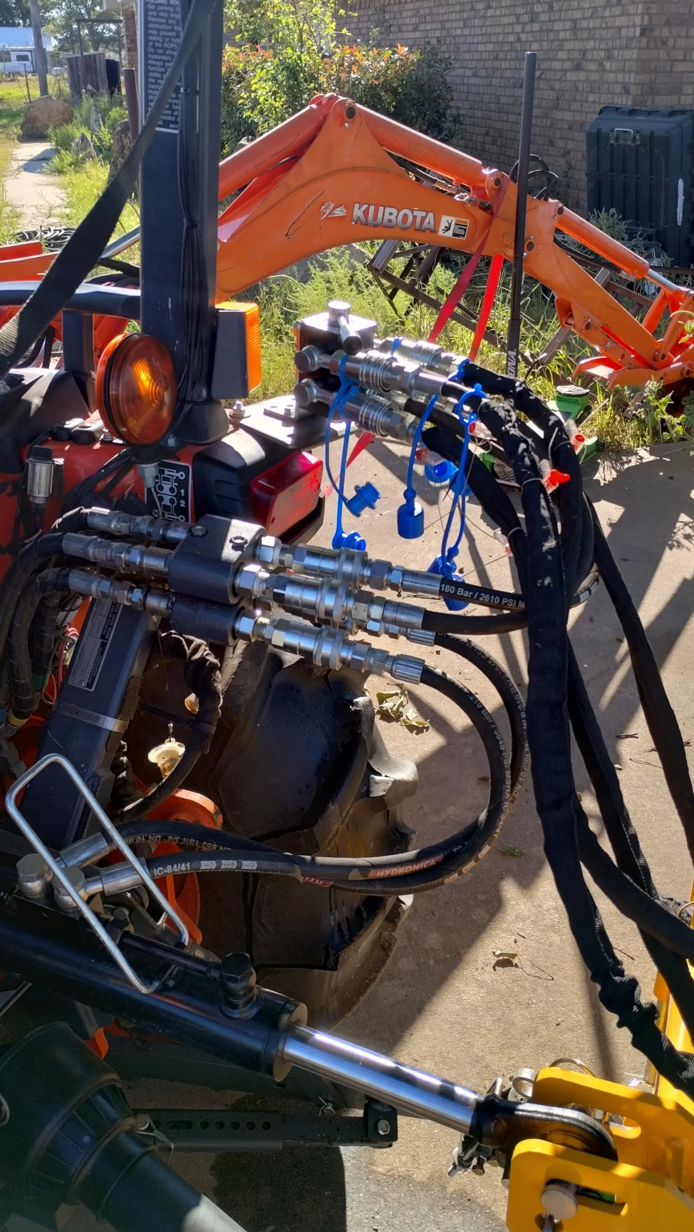 Válvula desviadora remota de 6 puertos para tractor extendido Manual 2 en 4 puertos