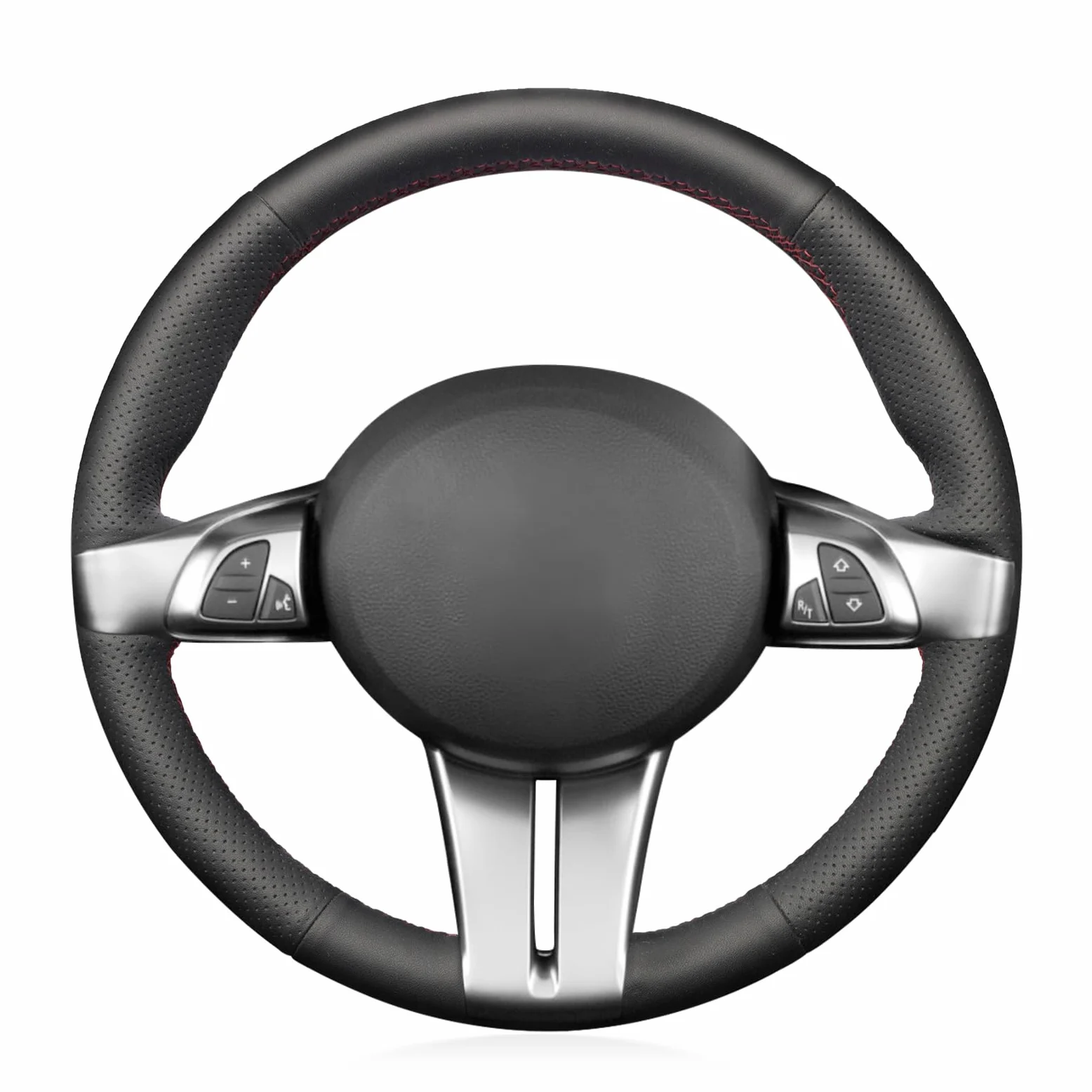 Funda de Volante de Cuero Genuino Negro para Z4 E85 E86 2003 2004 2005 2006 2007 2008
