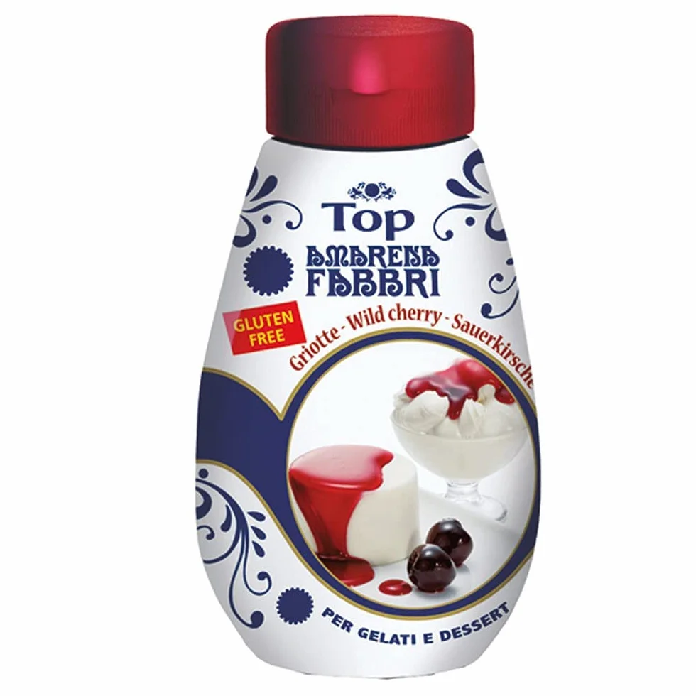 Fabbri Amarena Mini Topping Cereza Negra 225 g + Polpa Italiano Gourmet 400 g