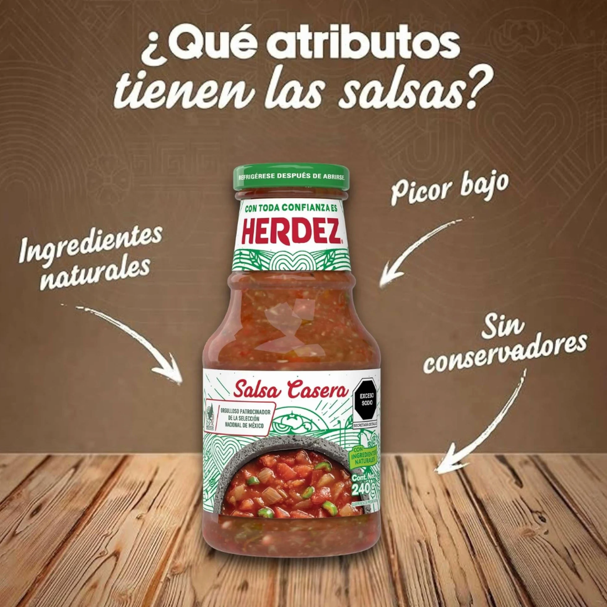 Herdez Salsa Casera 240g (12-pack)