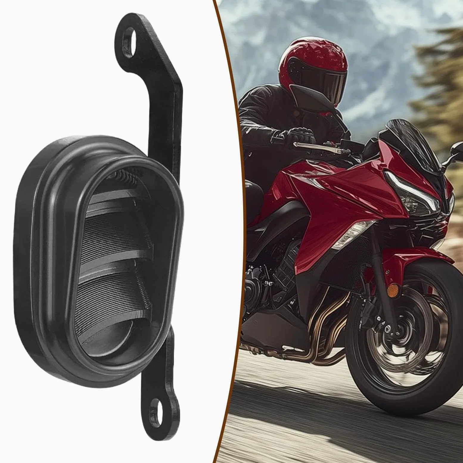 Cubierta de Filtro de Aire para Protector de Filtro de Aire Tapa de Carcasa de Filtro Accesorio de Admisión Estructura Robusta de Aleació, Negro