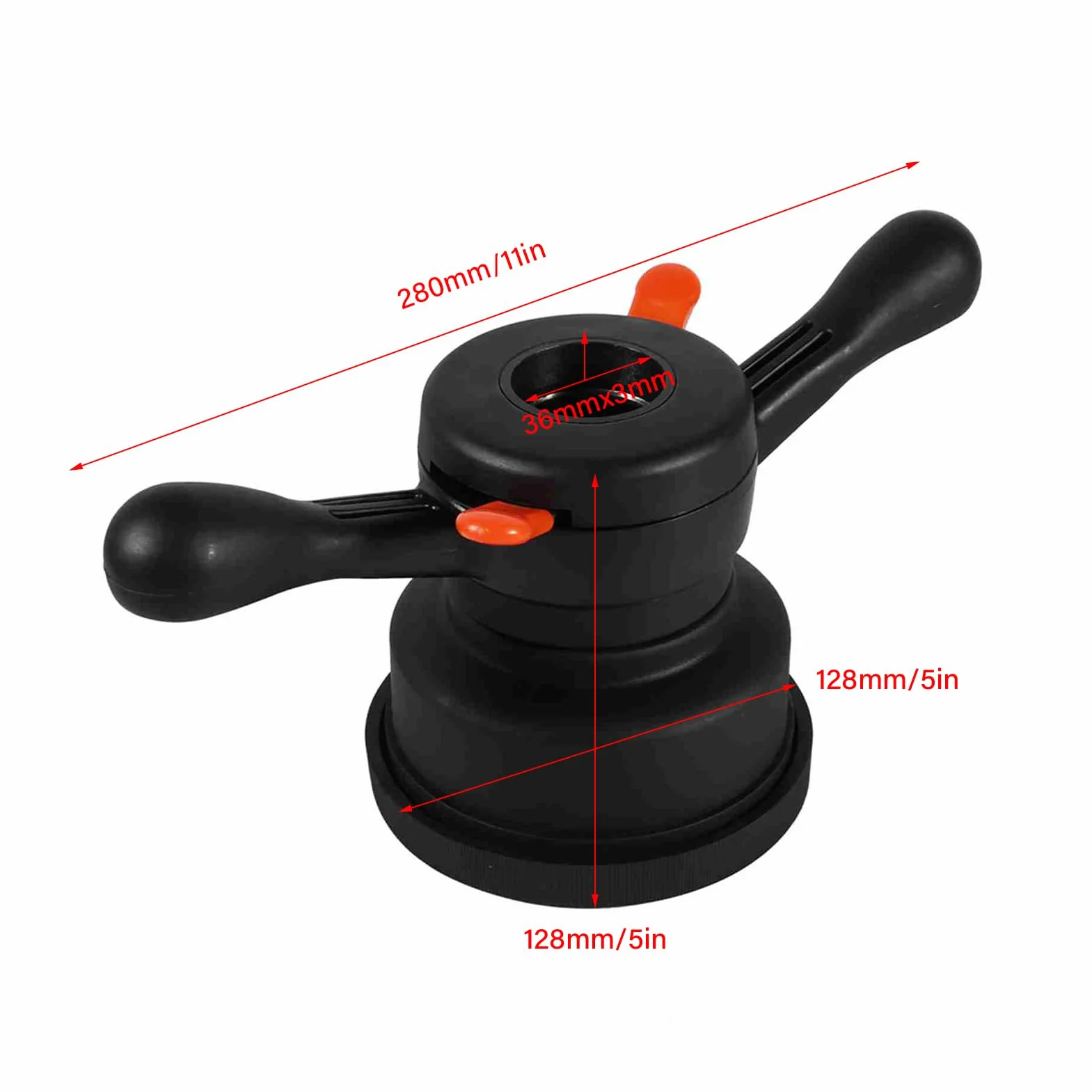 Equilibrador De Rueda De Coche, Herramienta De Cambio De Neumático, Tuerca De Ala De Eje De Liberación Rápida, Equilibrador De Rueda, Herramienta De Cambio De(Inner diameter 36mm pitch 3mm)