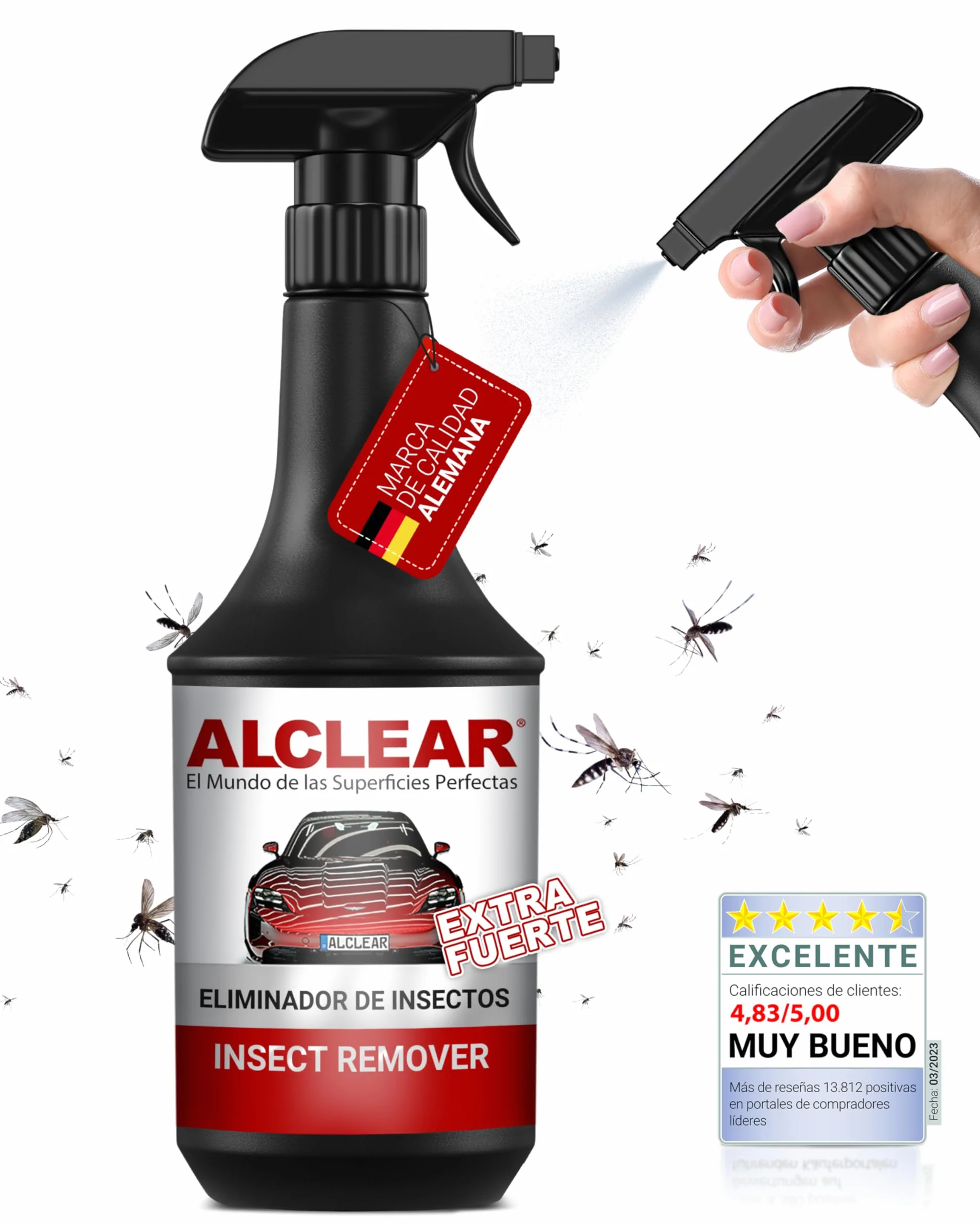 ALCLEAR 721IX Quitainsectos extra para vehículos, 1000 ml