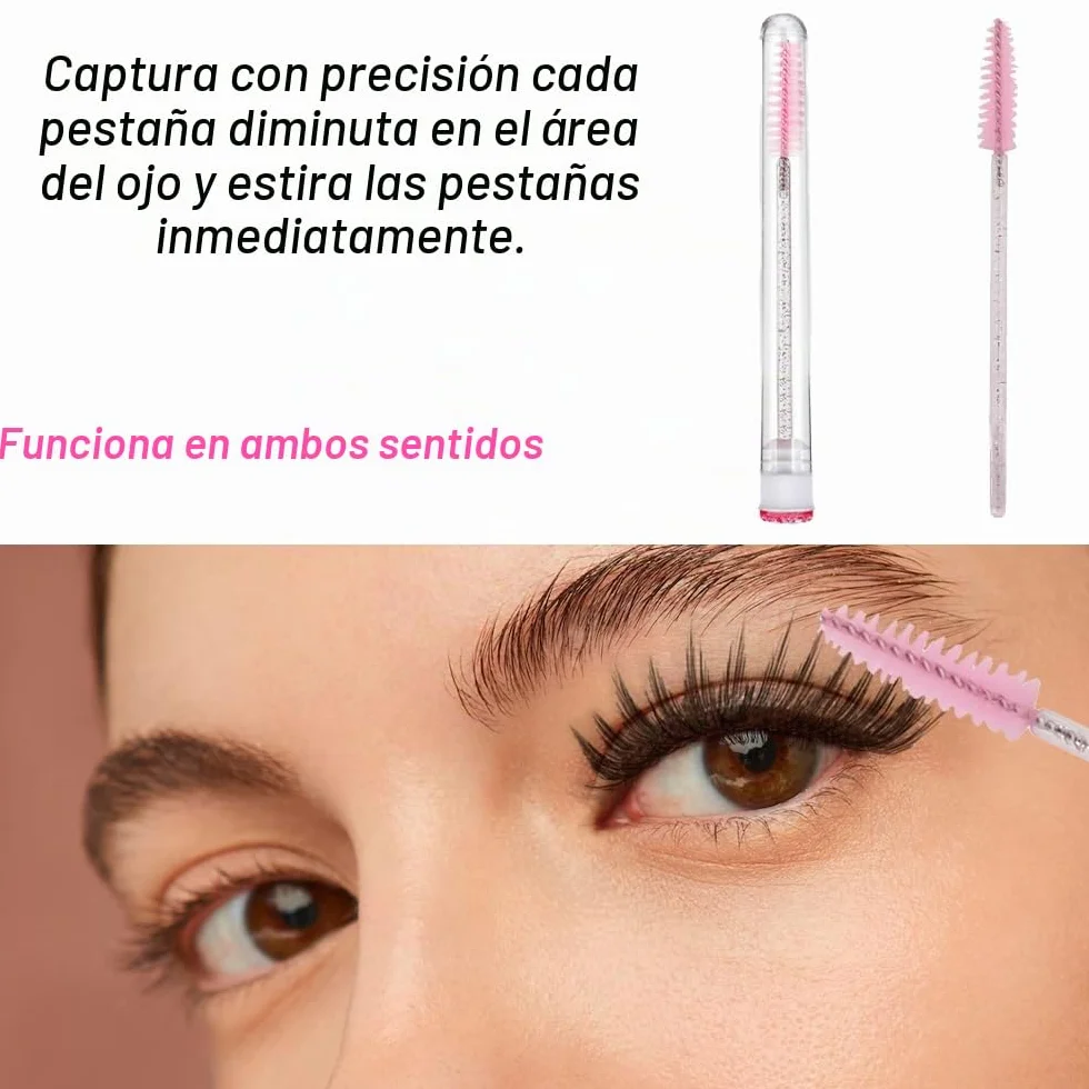 Cepillos para Pestañas 4 Pcs Tubos de Varita de Rímel Vacíos