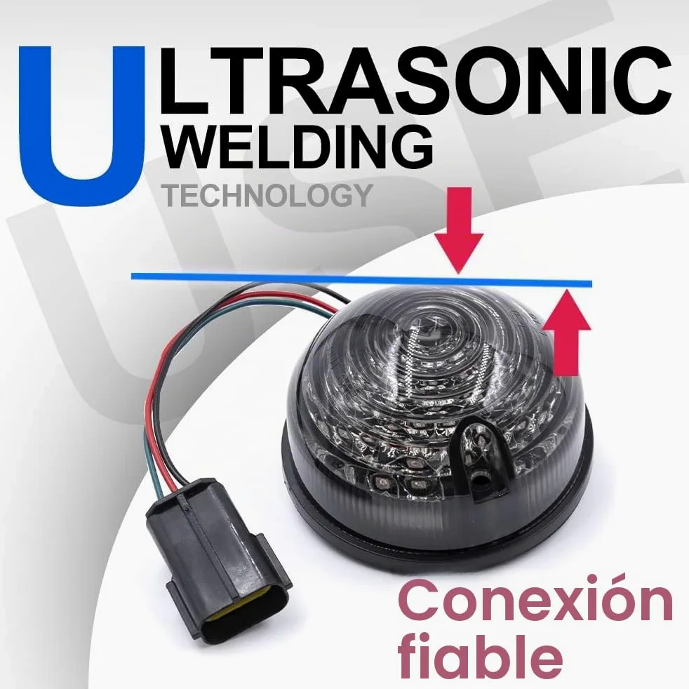 10PCS Kit completo de actualización de lente ahumada Luz trasera trasera Luces antiniebla Luz de marcha atrás Luz lateral delantera compatible con Land Rover Defender 90/110