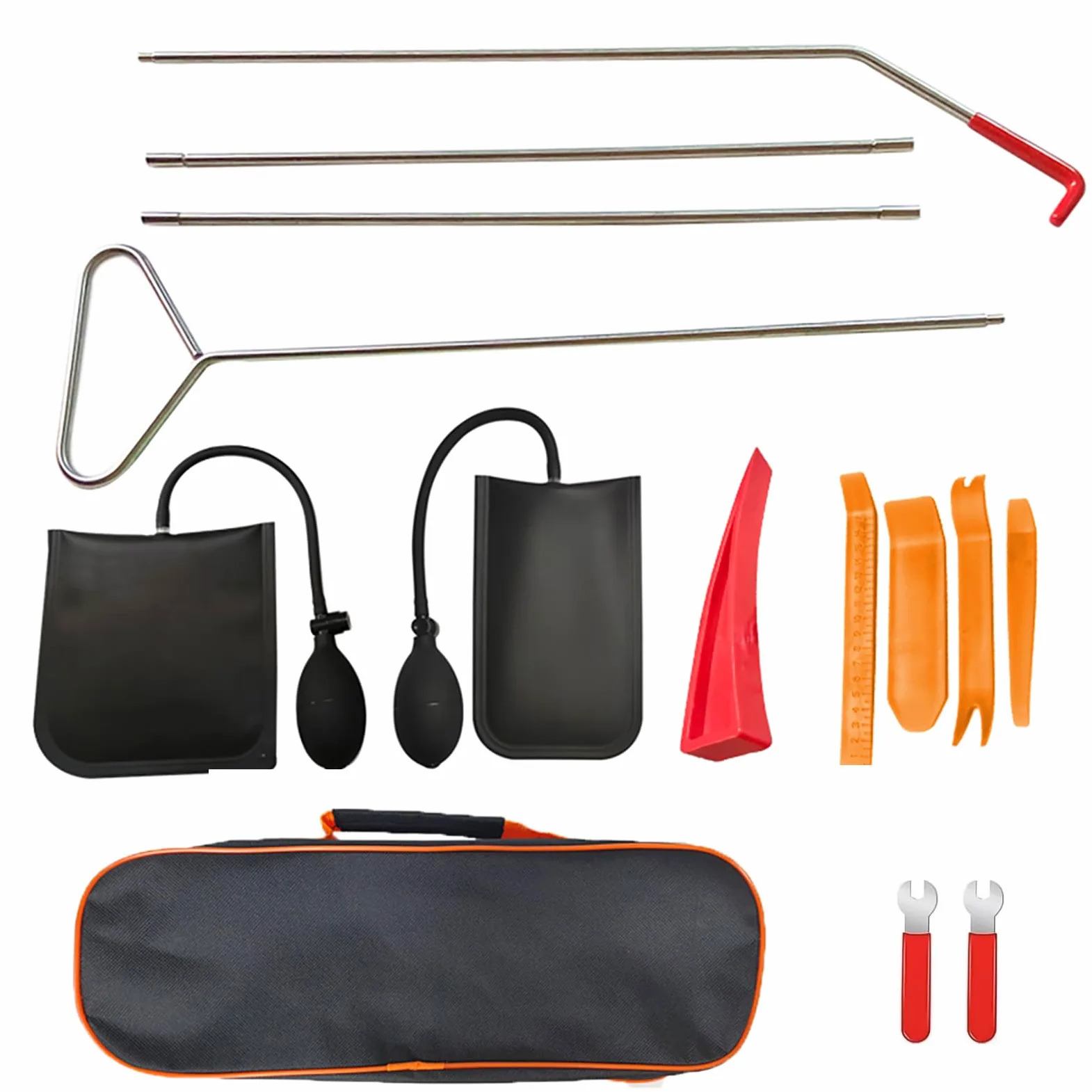 Kit de herramientas para coche, agarrador de largo alcance, bolsa de cuña de aire, kit de emergencia, desbloqueo de puerta