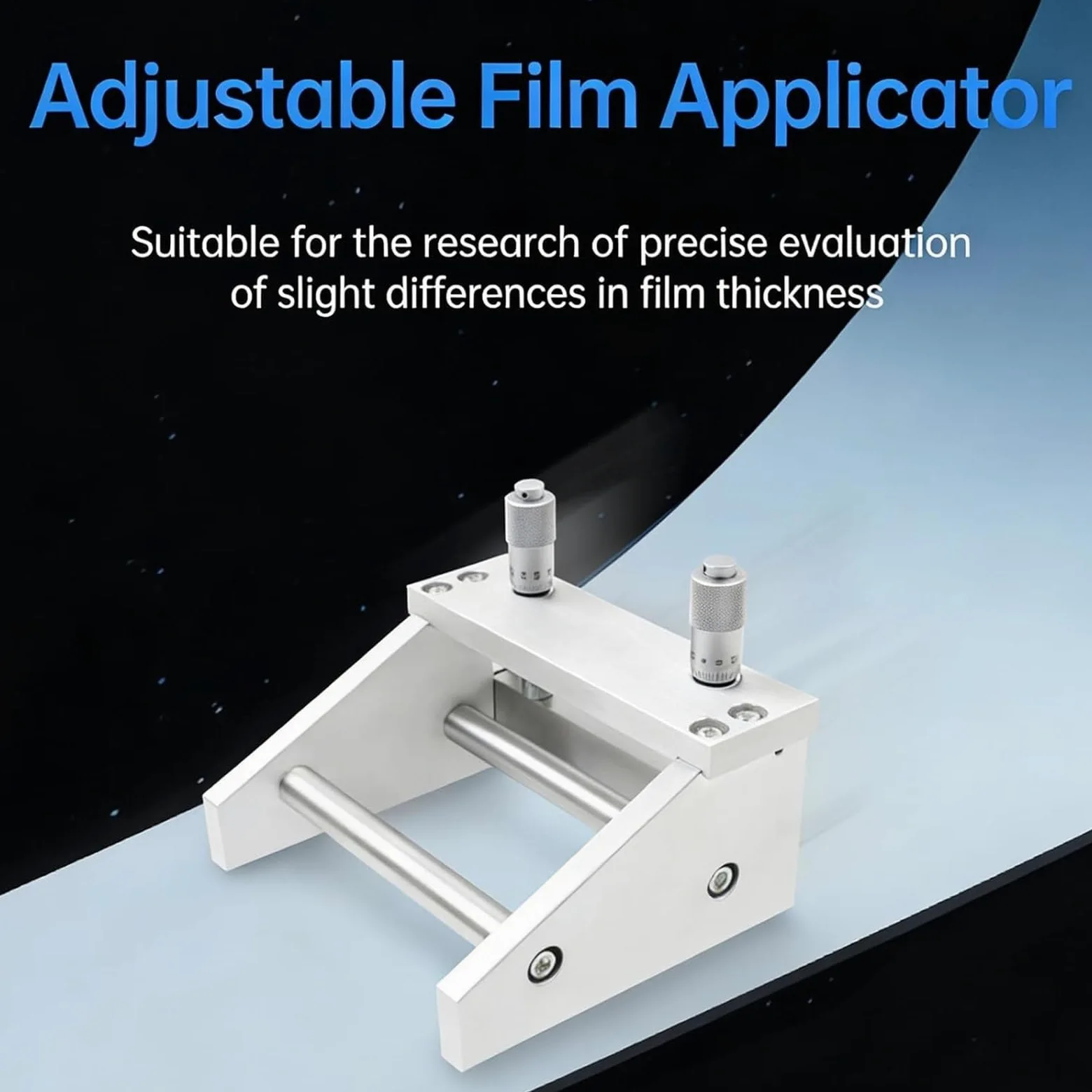 Aplicador de revestimiento de película ajustable, dispositivo de preparación de película húmeda de precisión micrométrica, revestimiento de cuchillas de laboratorio de 0 a 5000 μm, ancho de 100-300 mm