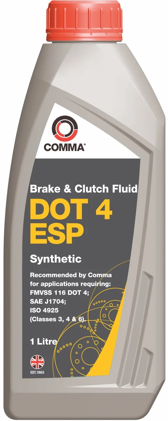 Comma BF4ESP1L Dot 4 ESP - Líquido sintético de Frenos y Embrague (1 l)
