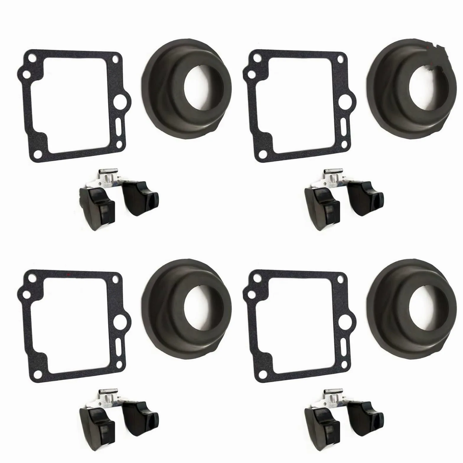 Kit Carburador Repuesto Compatible Con Yamaha Para XJ900F 1986-1990 Kit De Reparación De Carburador Motocicleta Junta Aguja Flotante Diafragma Vacío Flotador(F 4sets)
